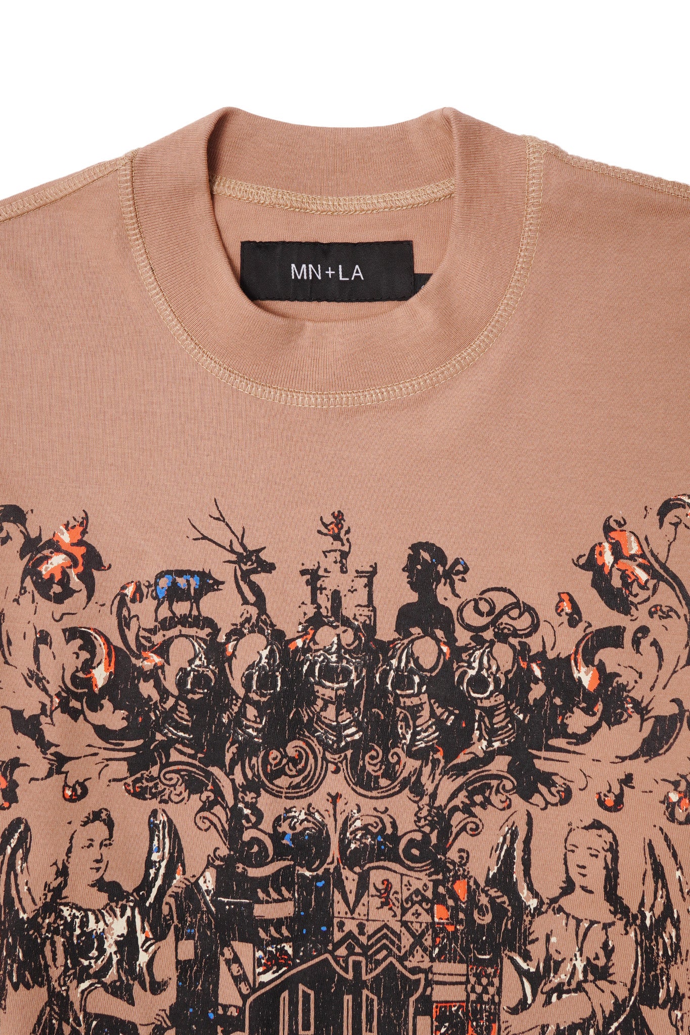 "M"$ DYNASTY" TEE IN WHEAT
