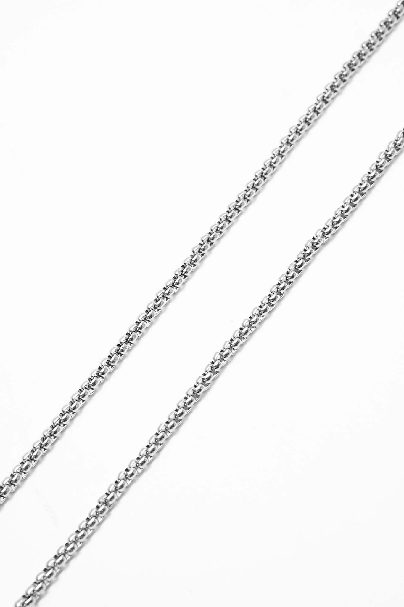 ONYX ICED CROSS PENDANT W/ BOX CHAIN