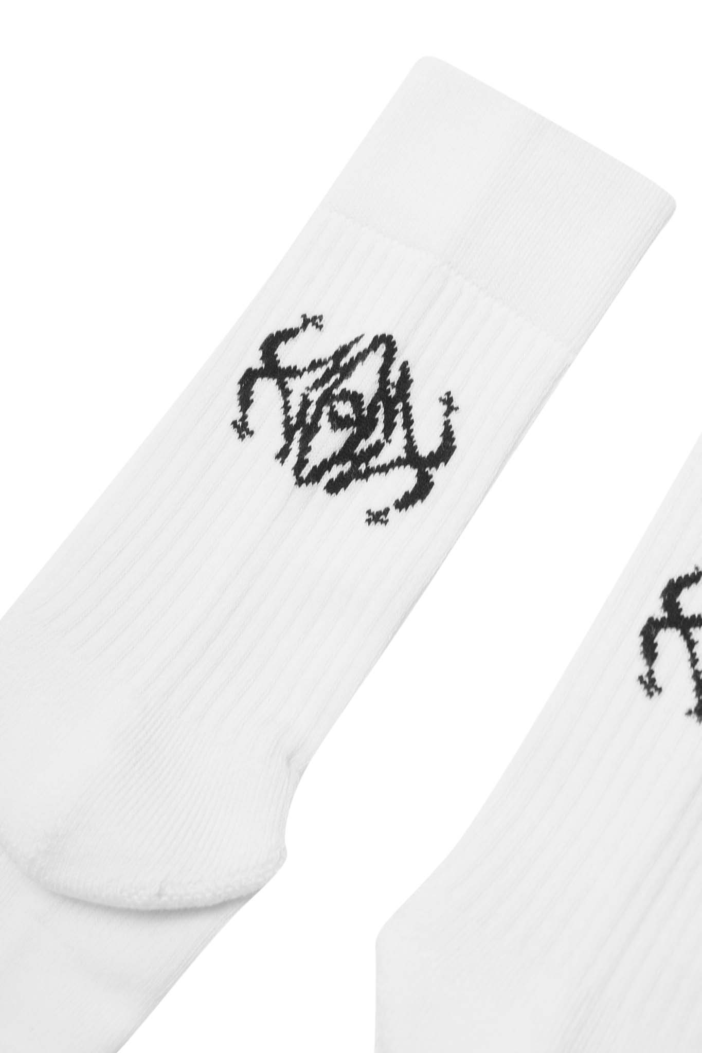 "COLLIDE" SOCKS IN WHITE