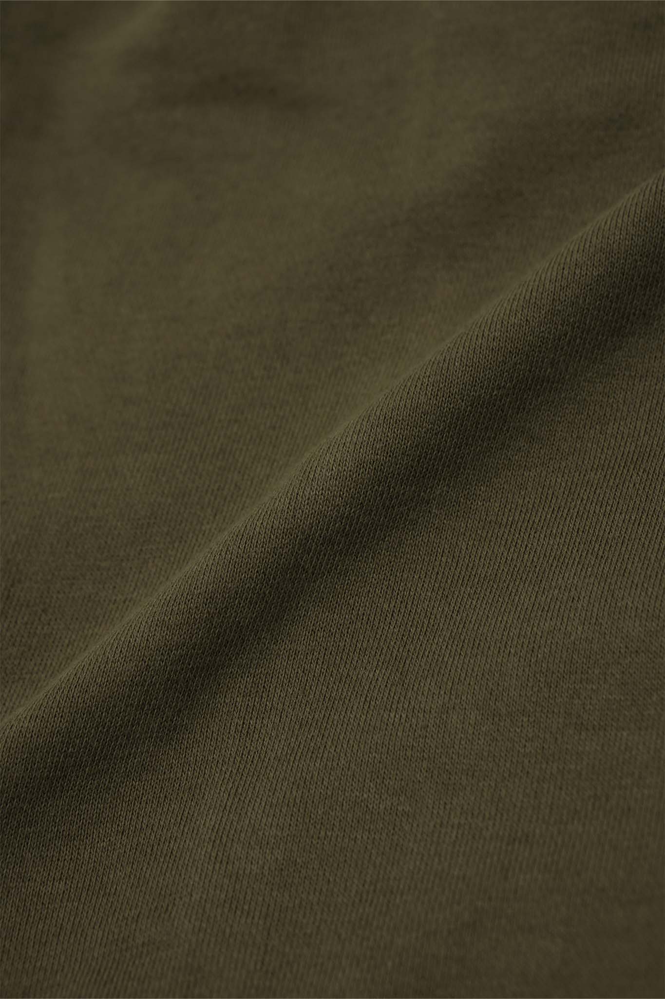 FRENCH TERRY RAW FINISH SWEATSHORTS IN OLIVE