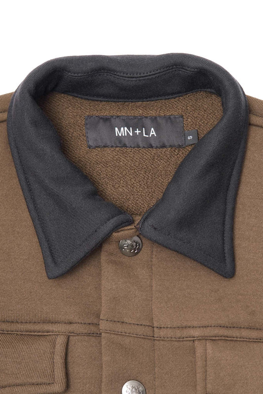 LOUNGE TRUCKER JACKET IN OLIVE DRAB