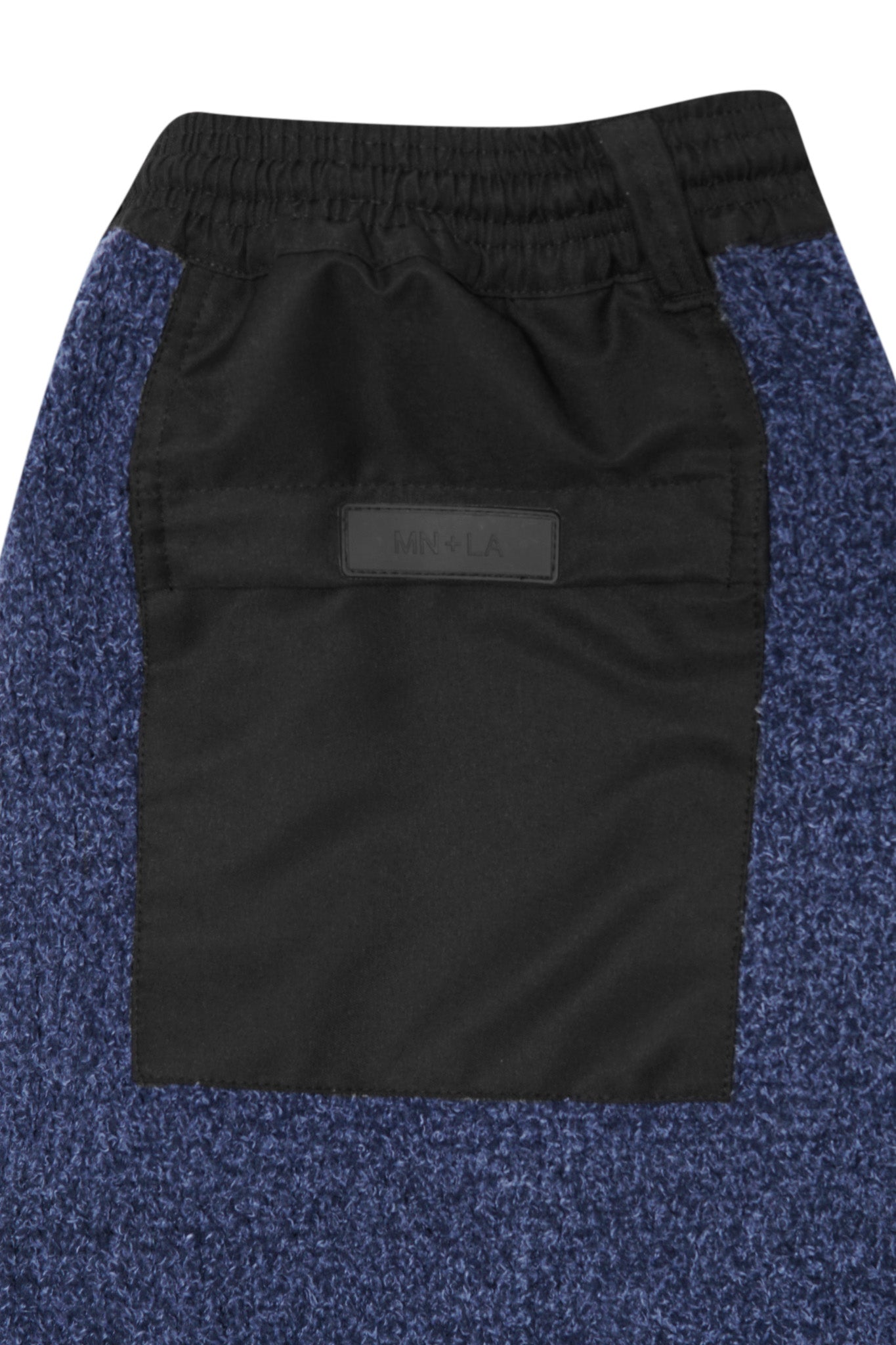 PLEATED ULTRA WIDE PANTS IN STEEL BLUE
