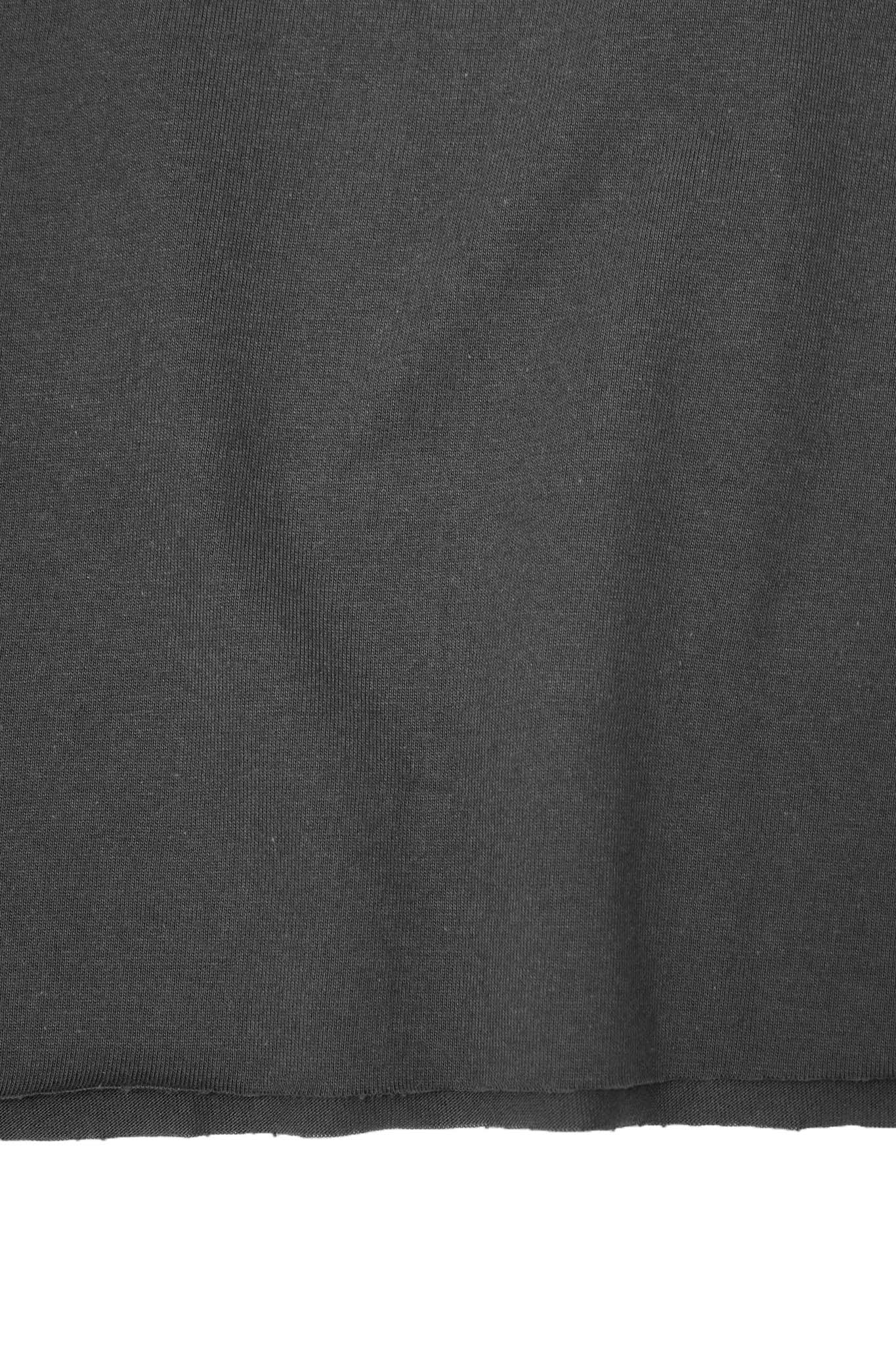 CHOP CHOP TEE IN CHARCOAL GREY