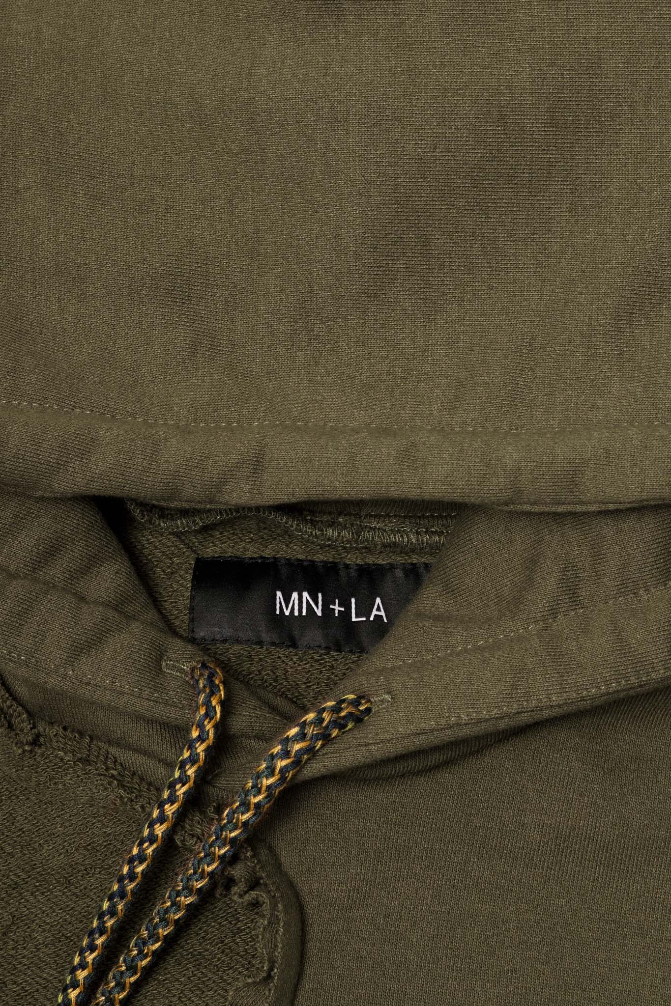 DECONSTRUCTED HOODIE IN OLIVE