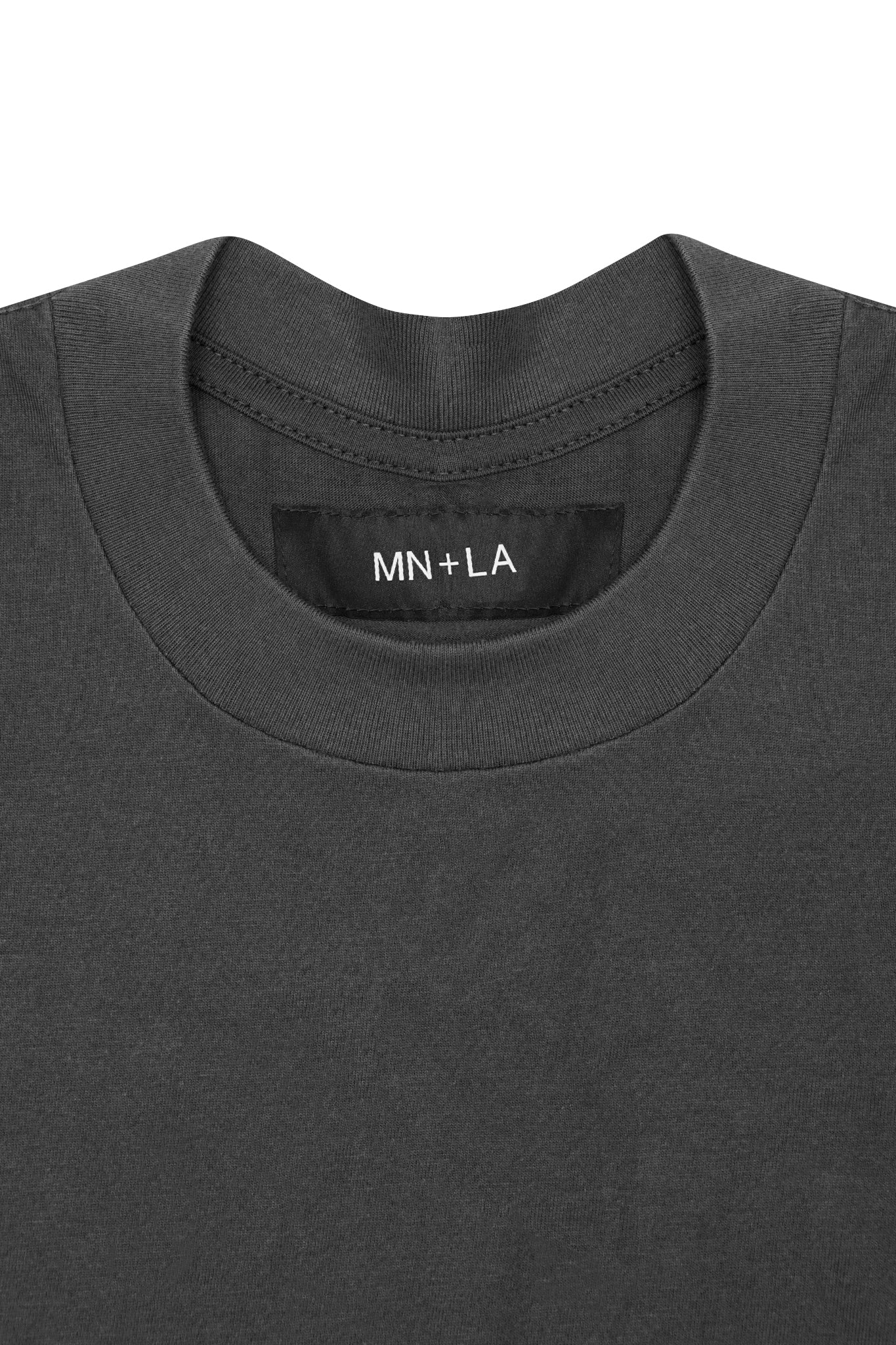 BOX TEE IN CHARCOAL GREY