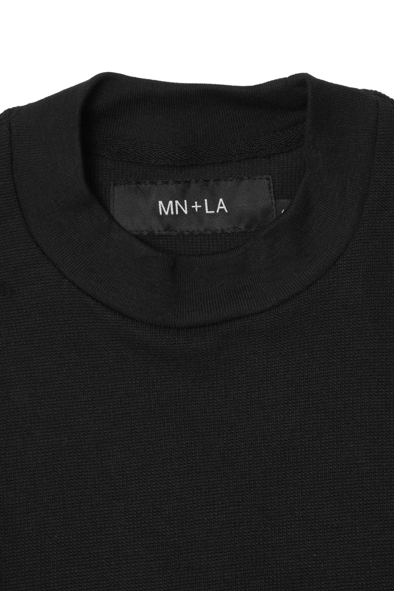 WAFFLE WEAVE CHOP CHOP TEE IN ANTHRACITE