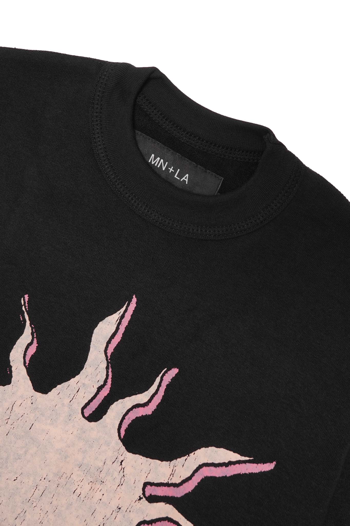 "THE ENLIGHTENED ONE" LONGSLEEVE TEE IN CAVIAR