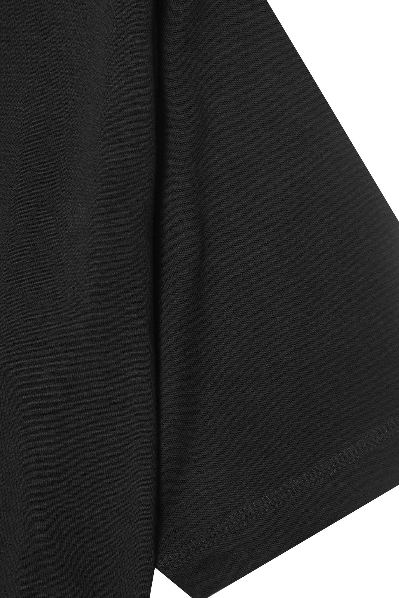 MOCK NECK TEE V4 IN CAVIAR