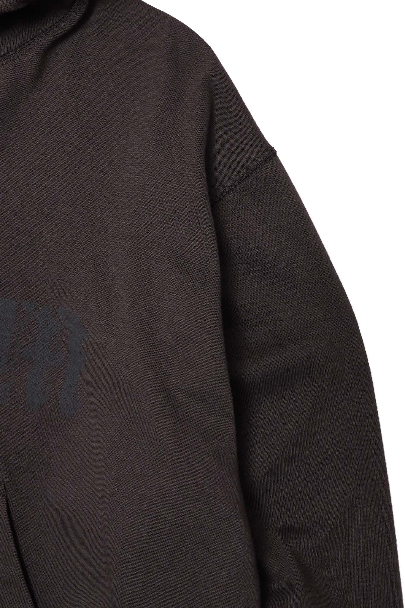 M'$ PAISLEY PATCHWORK MILITIA HOODIE IN CHARCOAL GREY