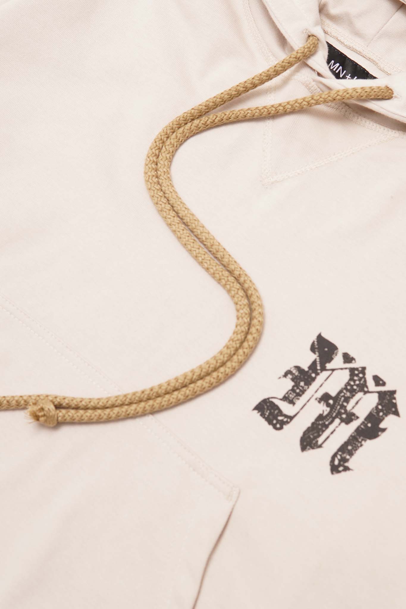 M'$ PAISLEY PATCHWORK MILITIA HOODIE IN OAT