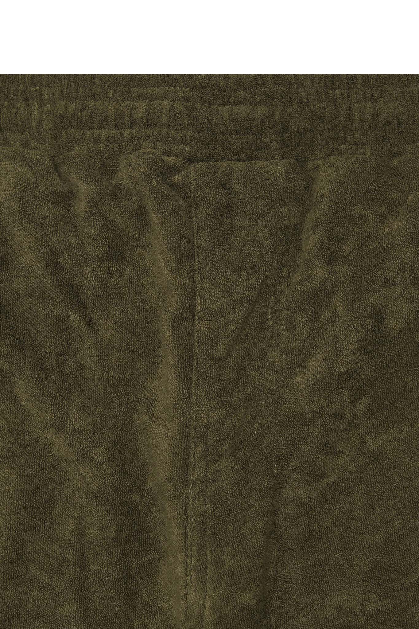 TOWEL TERRY SWEATSHORTS IN OLIVE