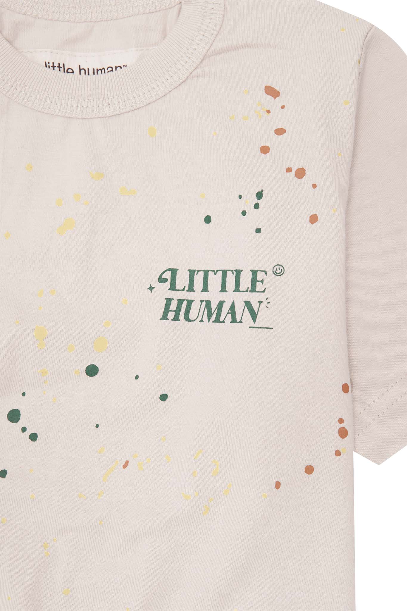 "PAINT SPLAT" LITTLE HUMAN™ TEE IN OAT