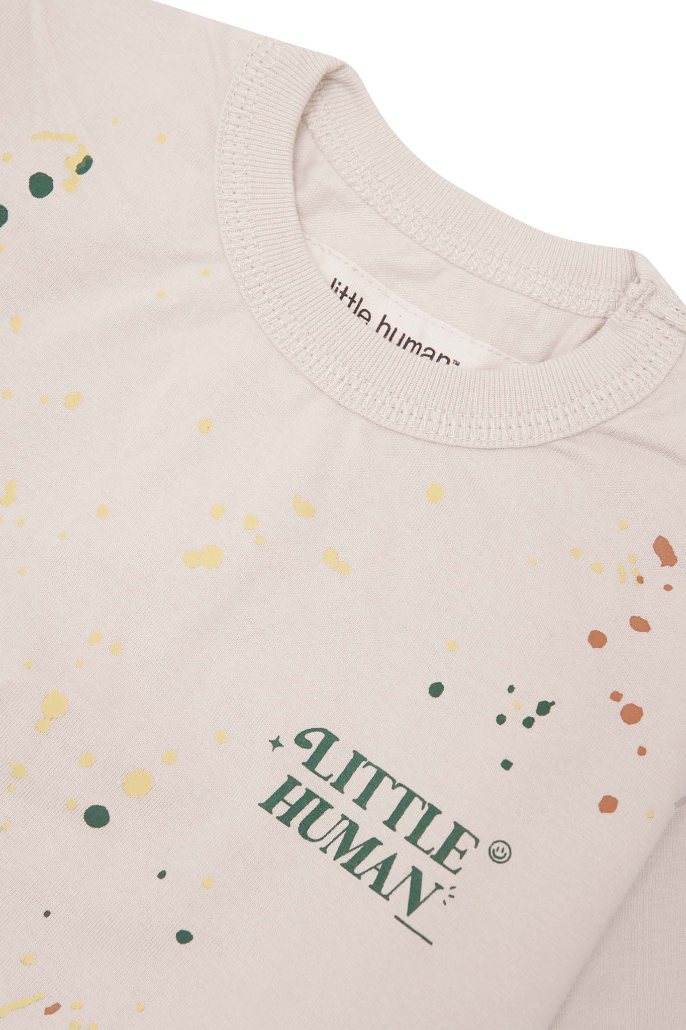 "PAINT SPLAT" LITTLE HUMAN™ TEE IN OAT