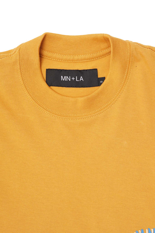 "GOLDEN COAST" TEE IN MUSTARD