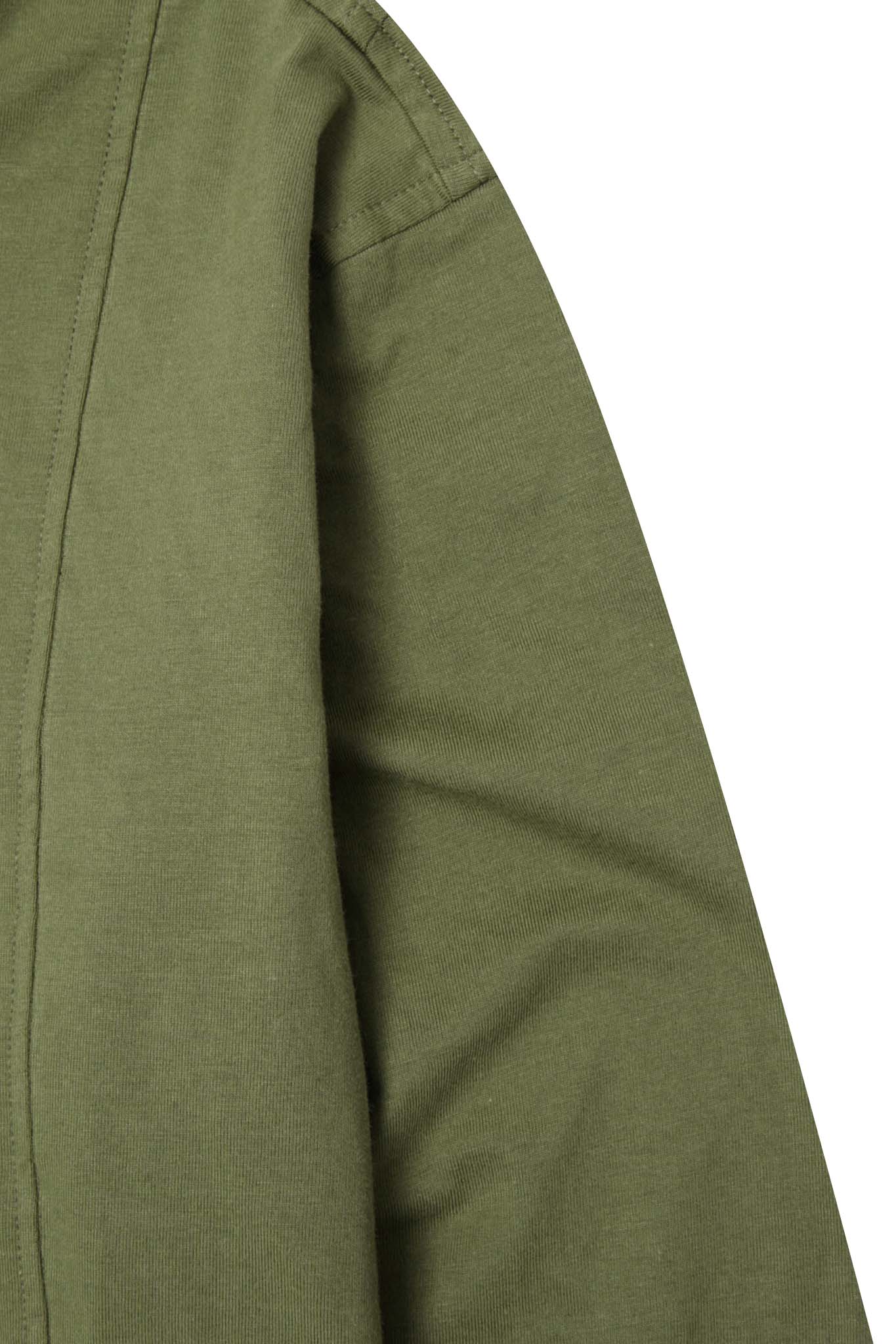 QUARTER ZIP L/S TEE IN FERN