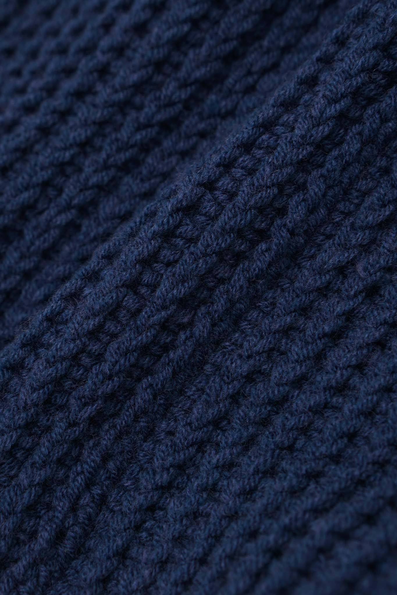 HAND KNIT FISHERMAN BEANIE (IMPERIAL BLUE)