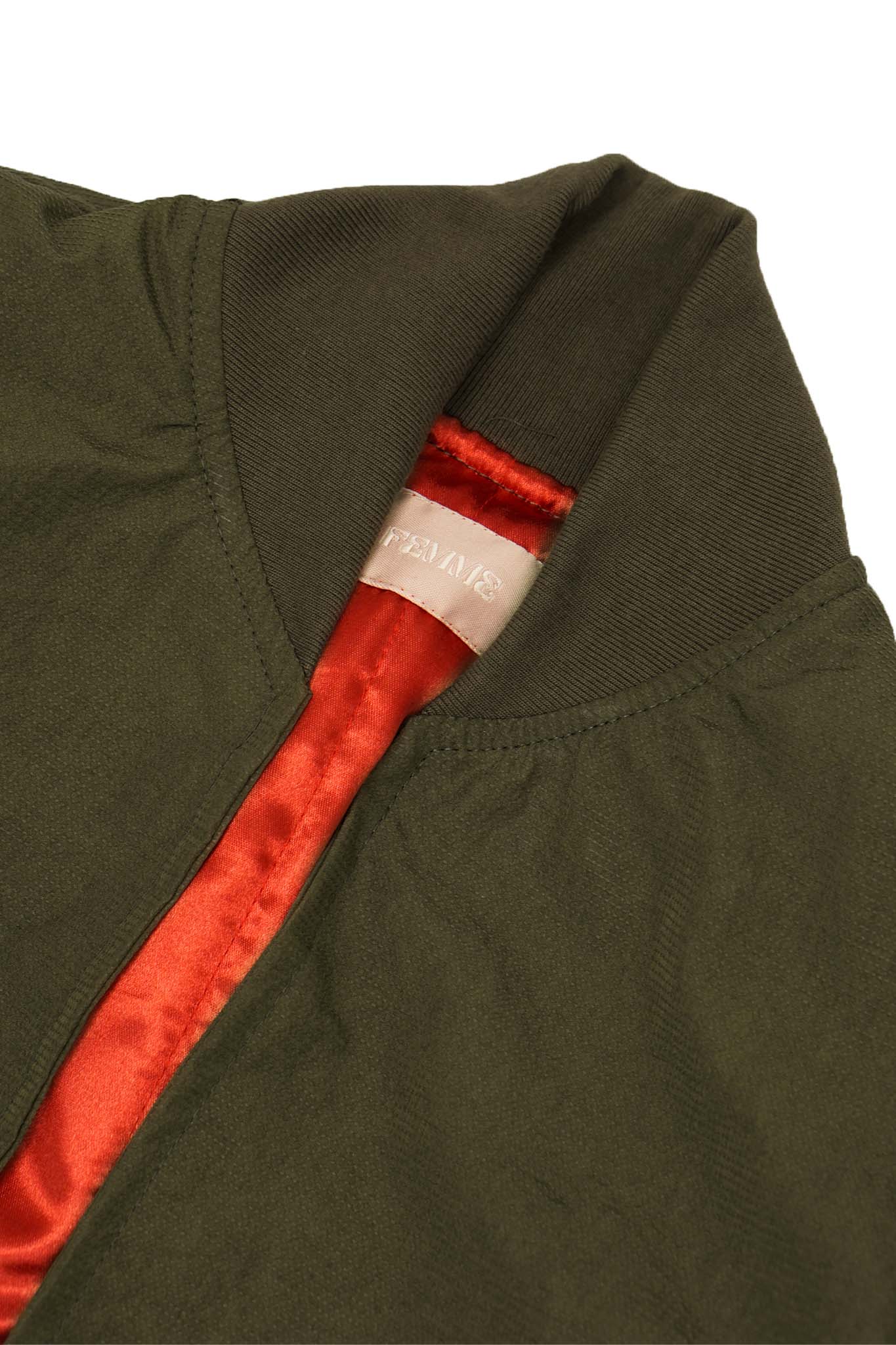 FEMME FLIGHT JACKET IN OLIVE