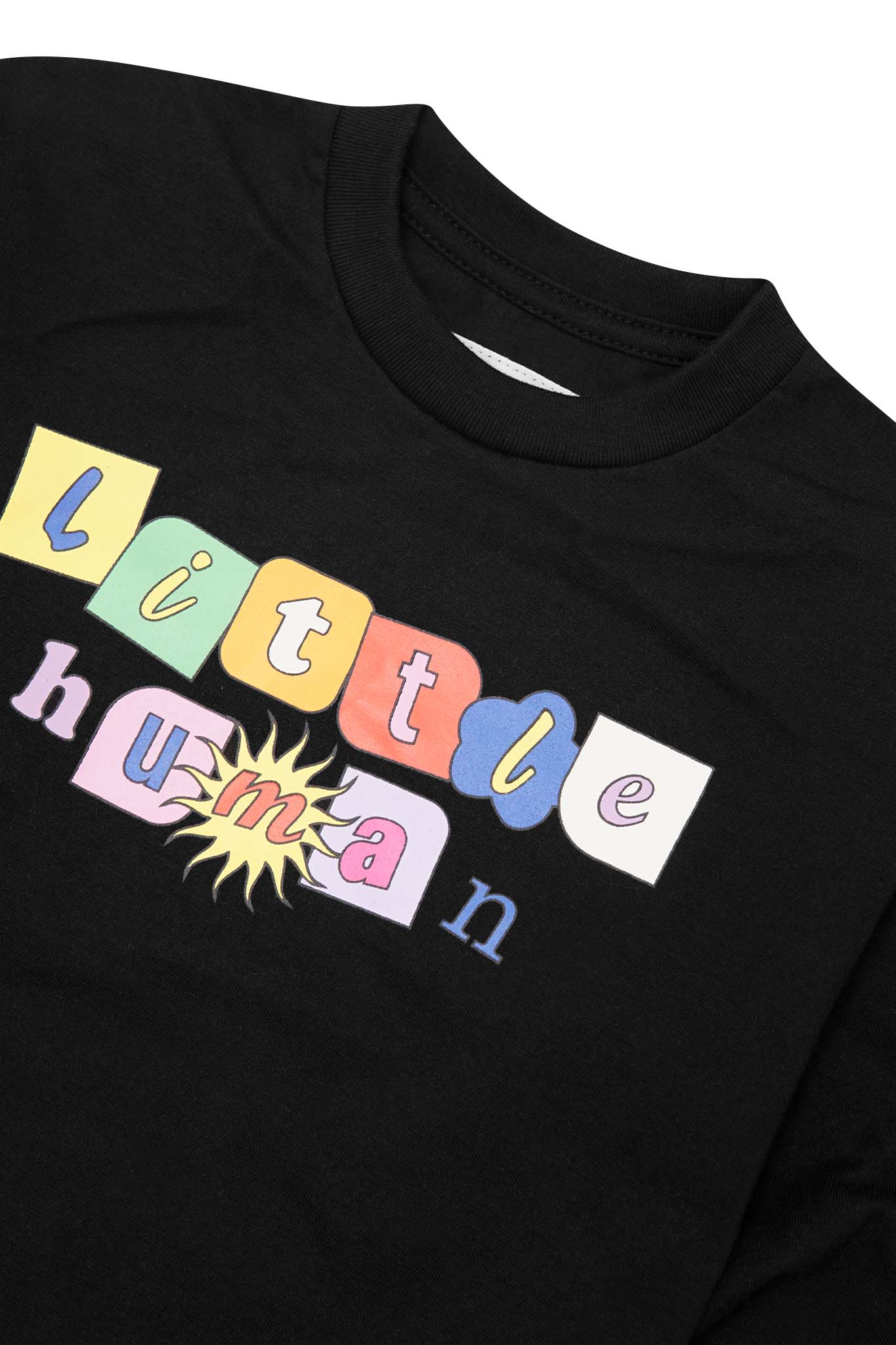"SUN IS OUT" LITTLE HUMAN™ LONGSLEEVE TEE IN CAVIAR