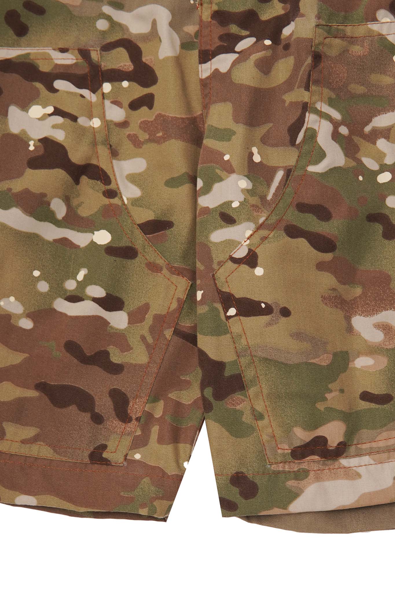 "PAINTER'S CAMO" DOUBLE KNEE PHAT SHORTS