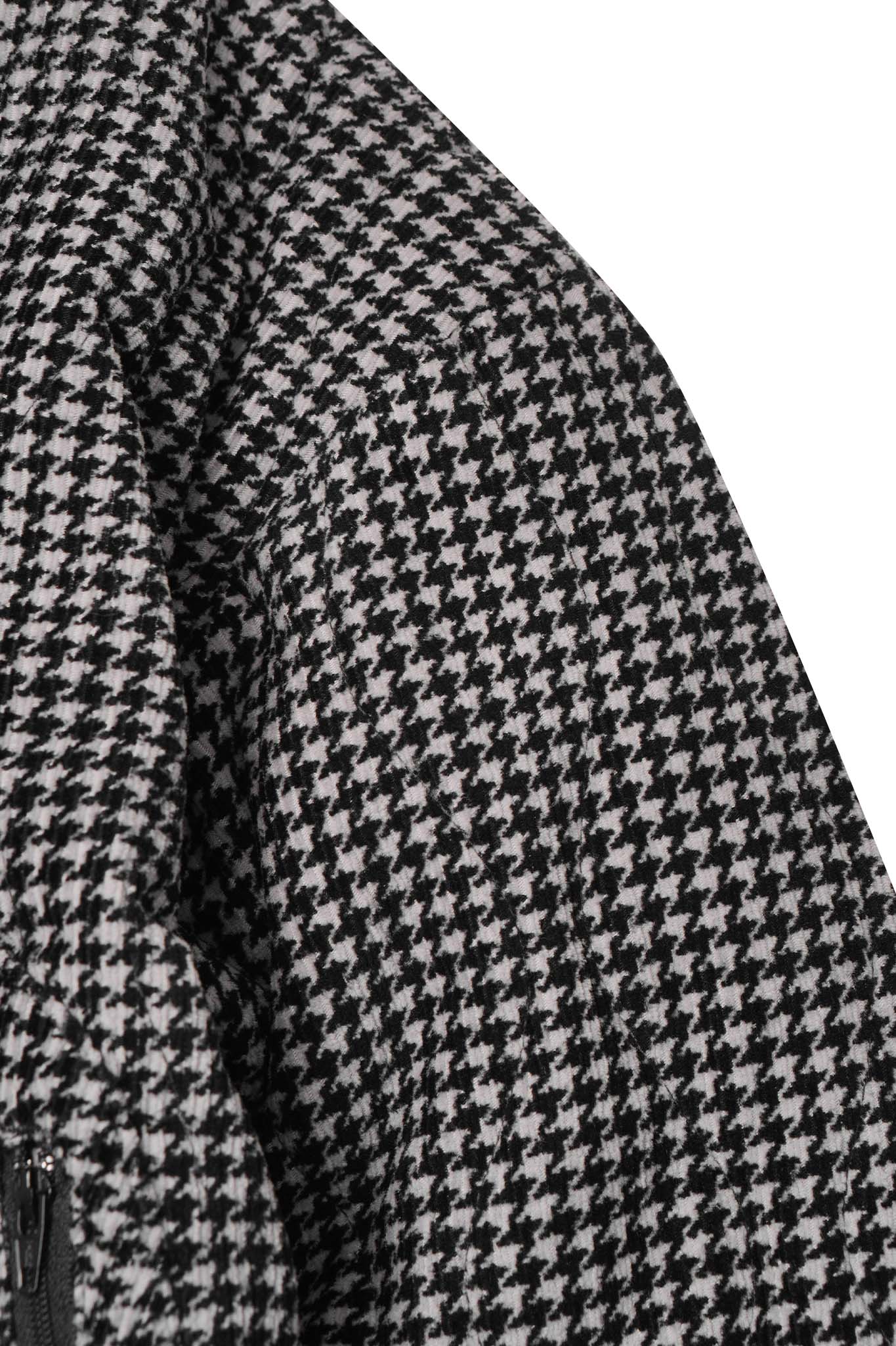 "FLOW" BOMBER JACKET IN HOUNDSTOOTH