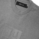"KNUCKLEHEAD" TEE IN HEATHER GREY REFLECTIVE