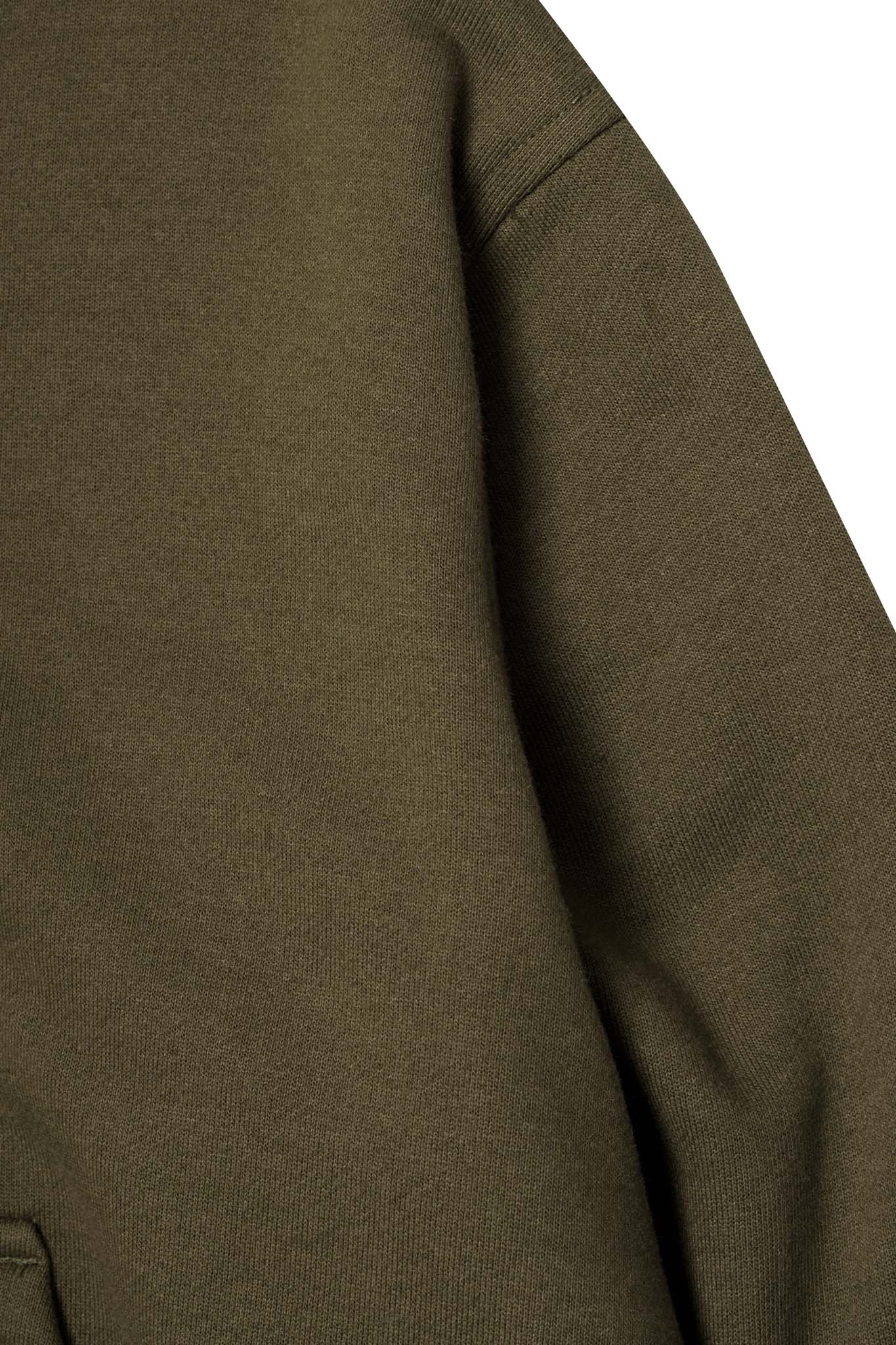 DECONSTRUCTED HOODIE IN OLIVE