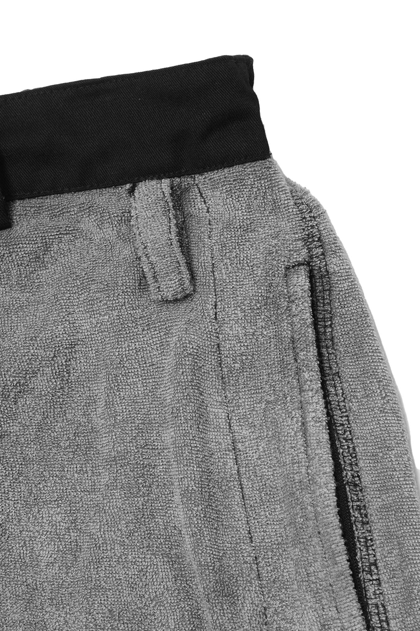 M+ OVERPOCKET TOWEL PHAT SHORTS IN CEMENT