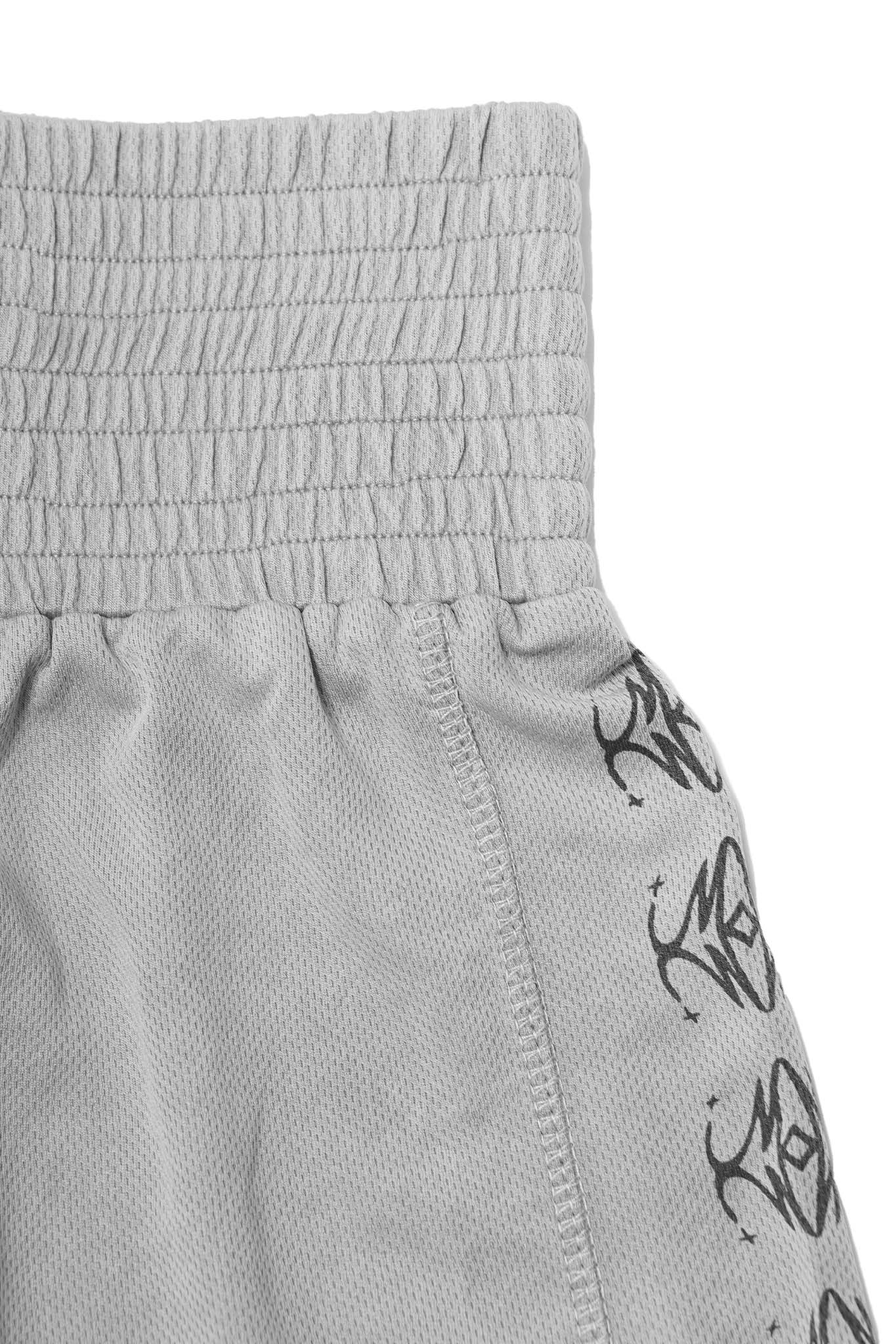 "COLLIDE" KNUCKLEHEAD MESH SHORTS V2 IN CEMENT