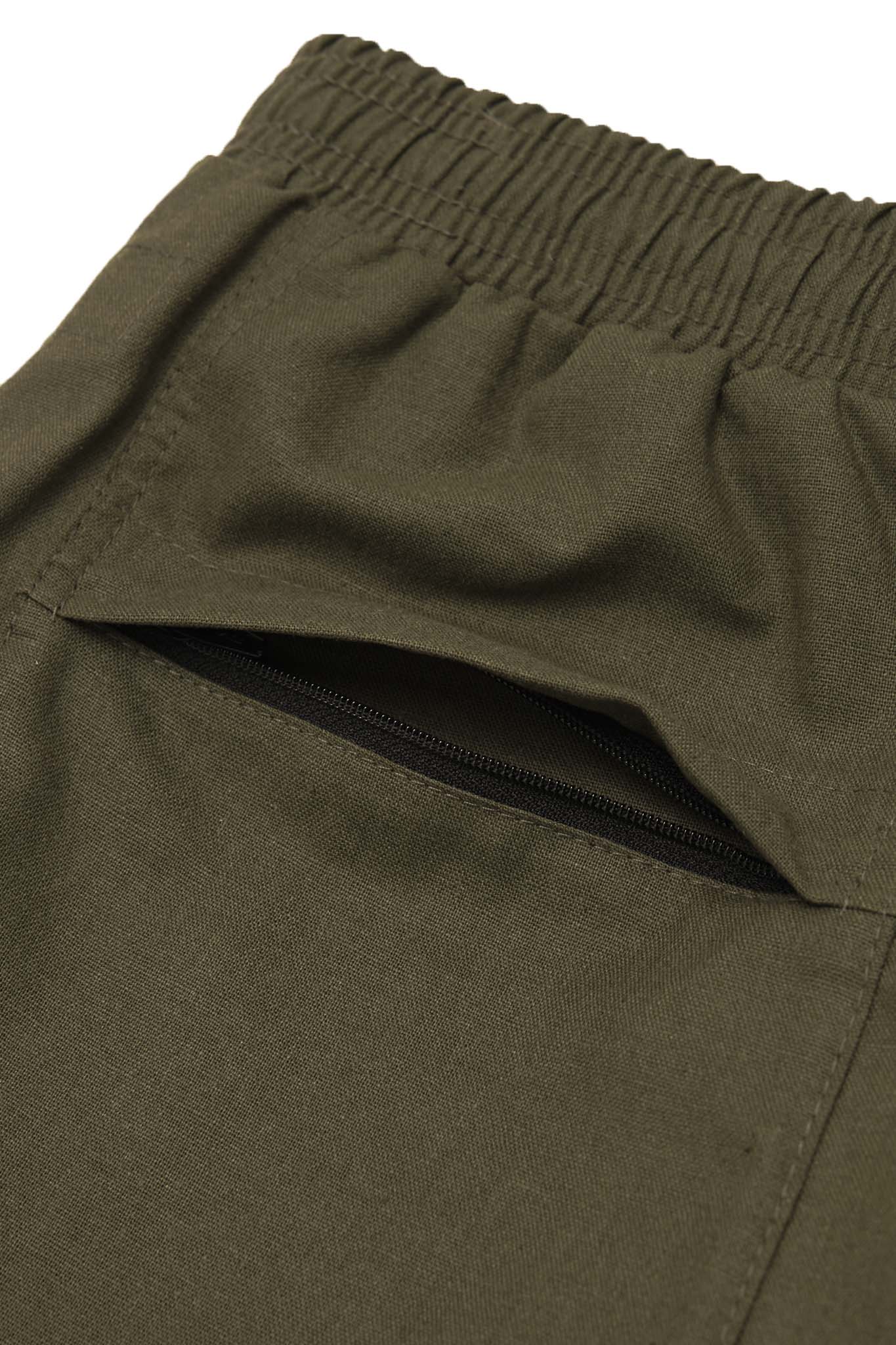 LINEN LOUNGE PANTS V2 IN OLIVE