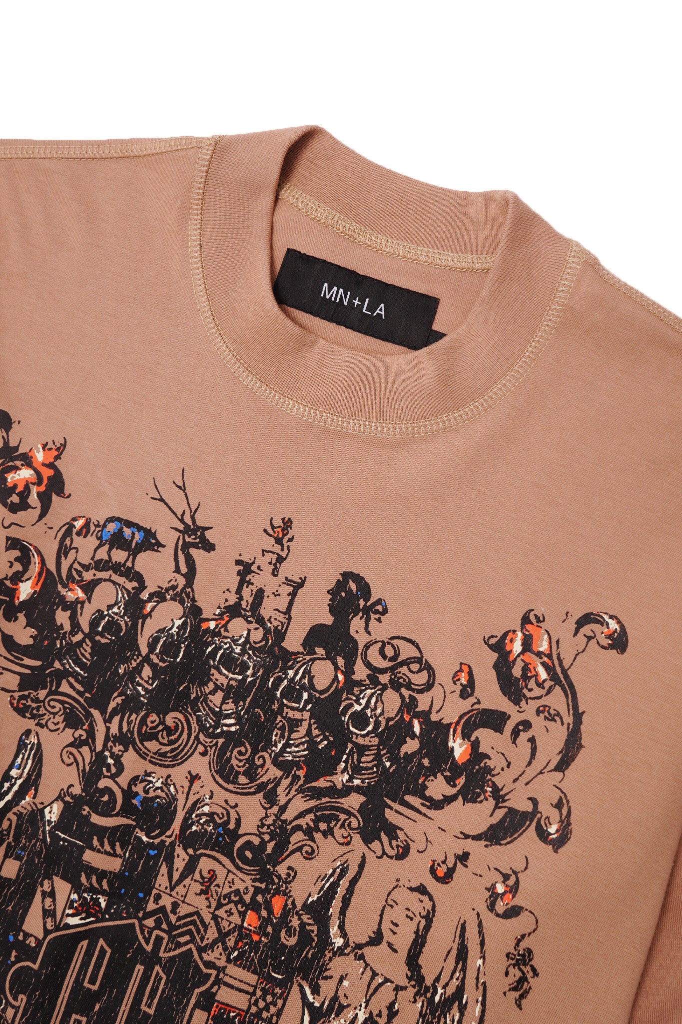 "M"$ DYNASTY" TEE IN WHEAT