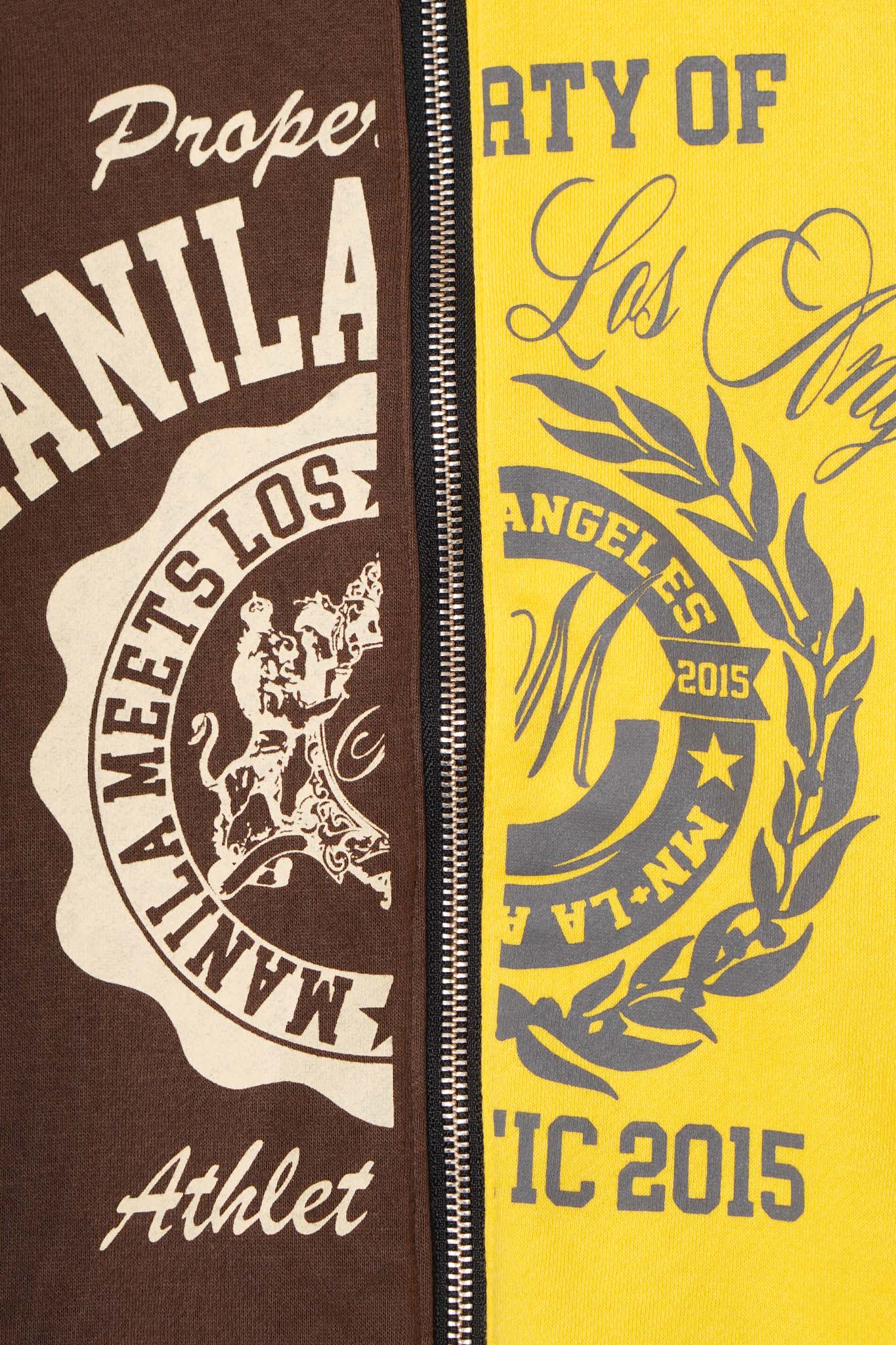 MN+LA™ SPLIT HOODIE IN WOOD/MUSTARD