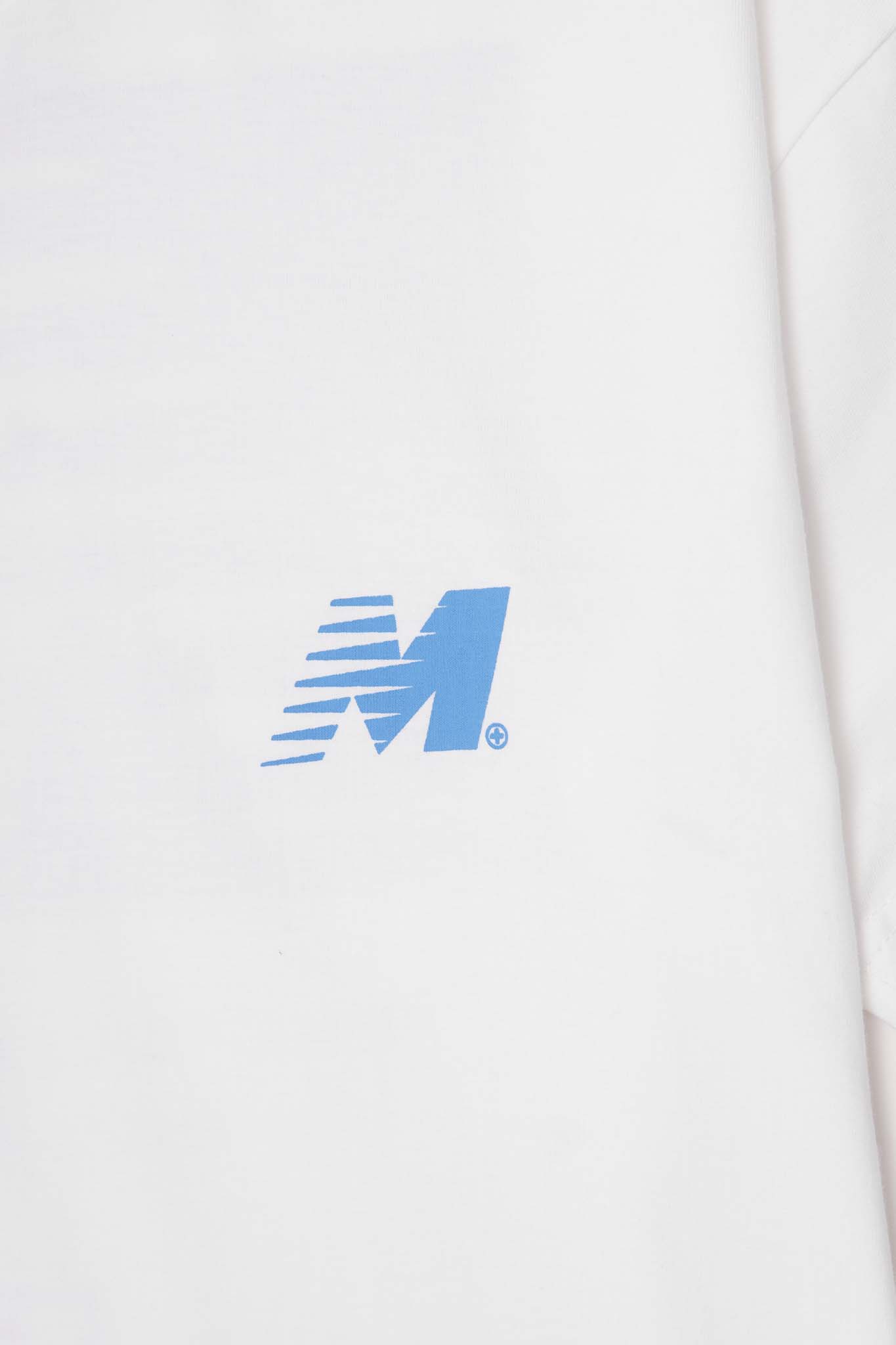 "OUTDOOR EXPLORATION" TEE IN COBALT BLUE