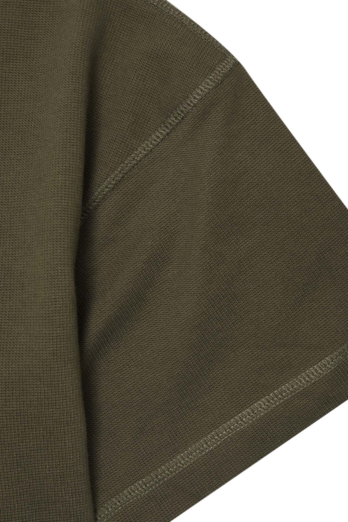 WAFFLE WEAVE VAST TEE IN OLIVE
