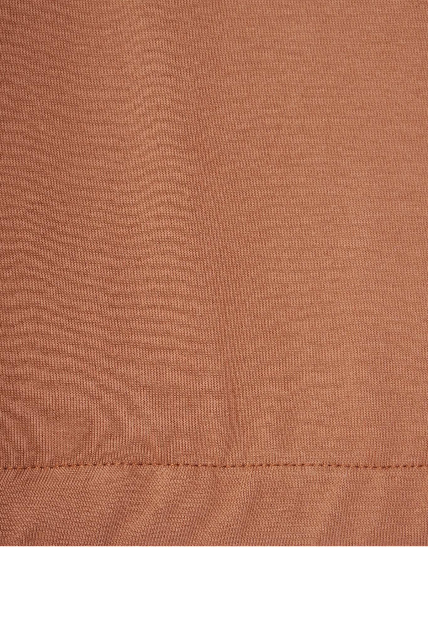 M+ QUARTER ZIP L/S TEE V2 IN APRICOT