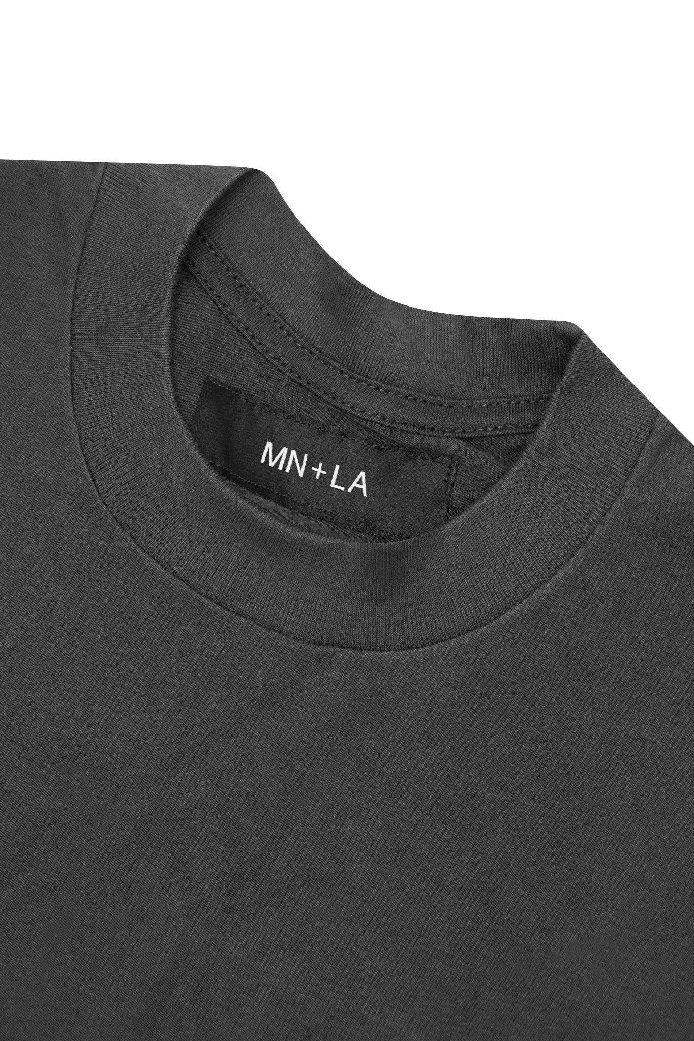 BOX TEE IN CHARCOAL GREY