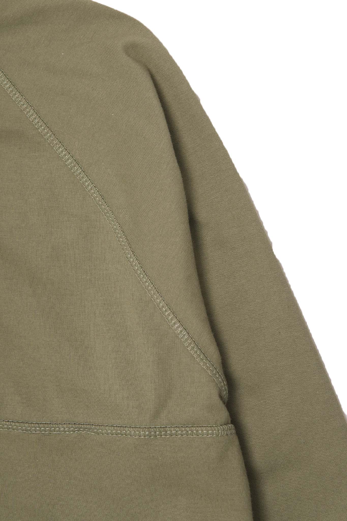 QUARTER ZIP L/S TEE V2 IN OLIVE