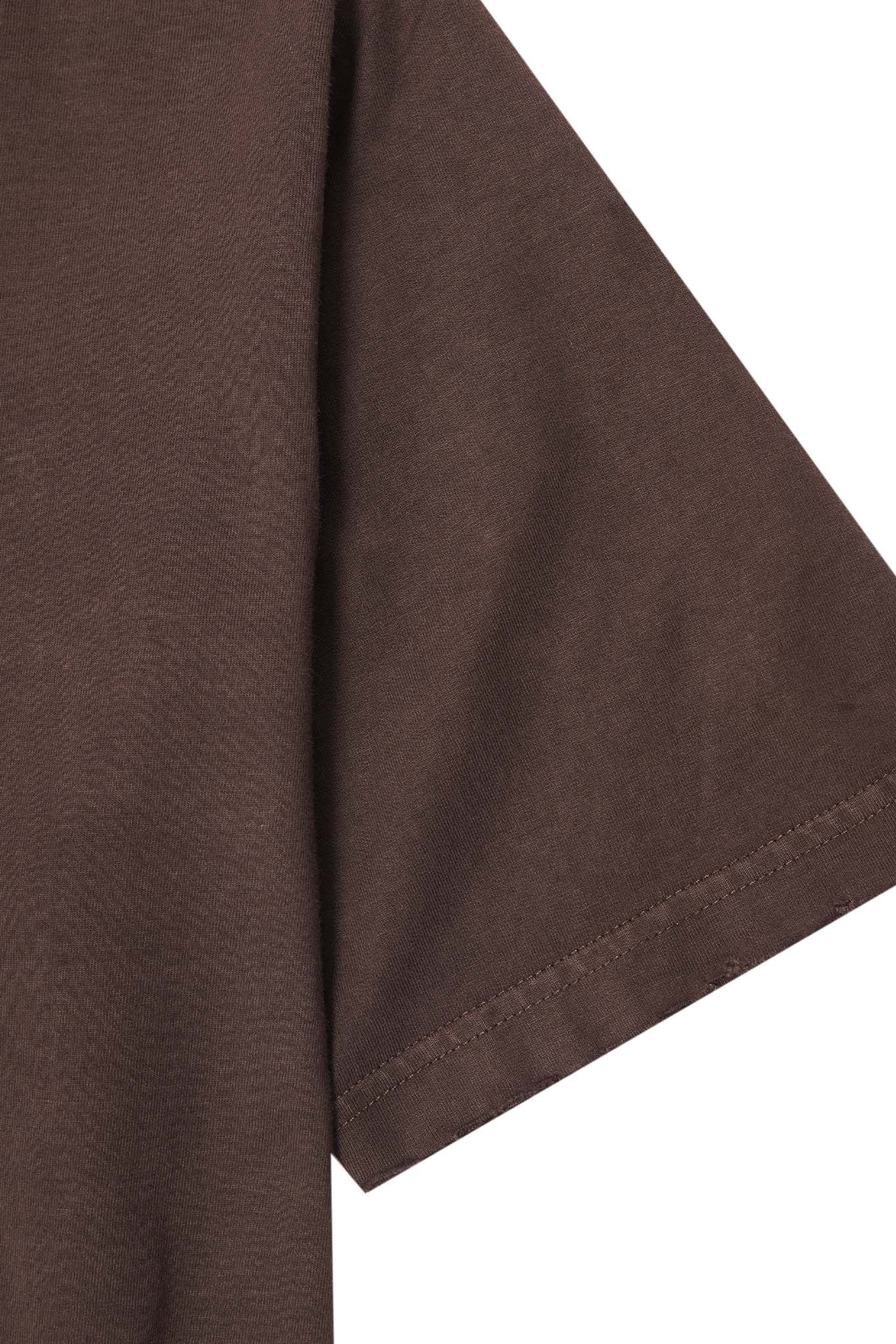 OVERSIZED TEE IN BURNT COPPER