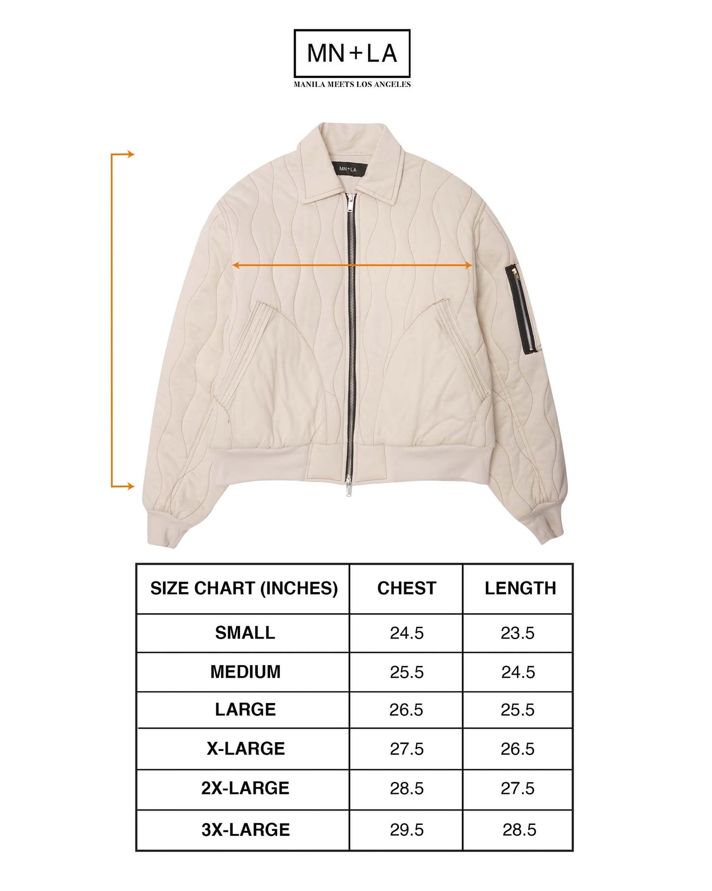 "FLOW" BOMBER JACKET IN CLOUD