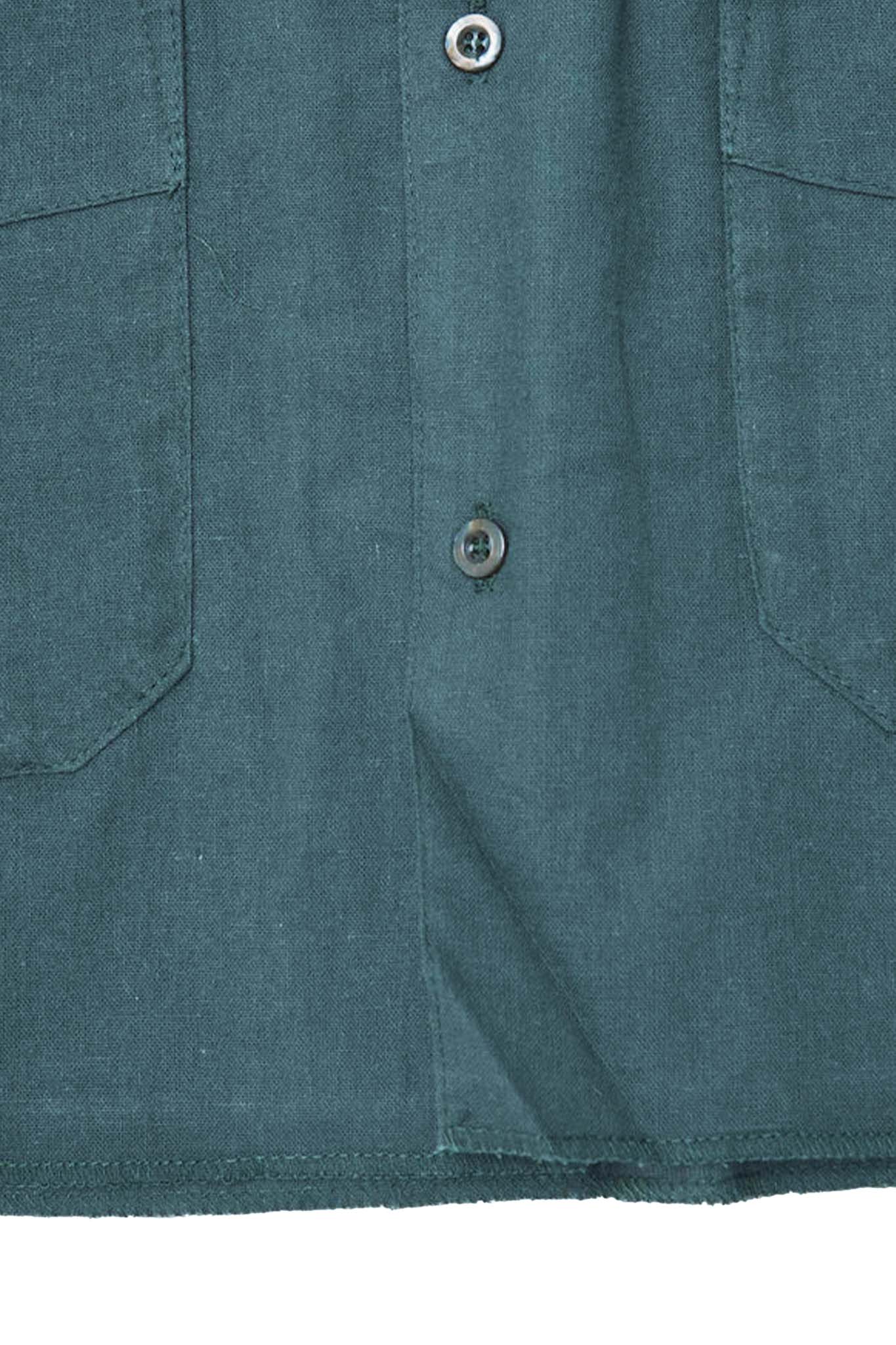 4 POCKET CUBAN SHIRT IN EMERALD