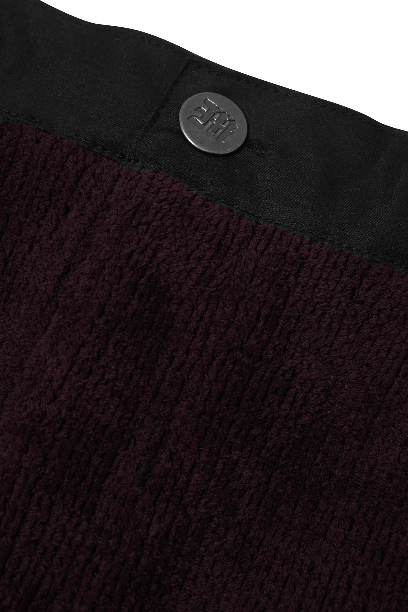 PLEATED ULTRA WIDE PANTS IN SANGRIA