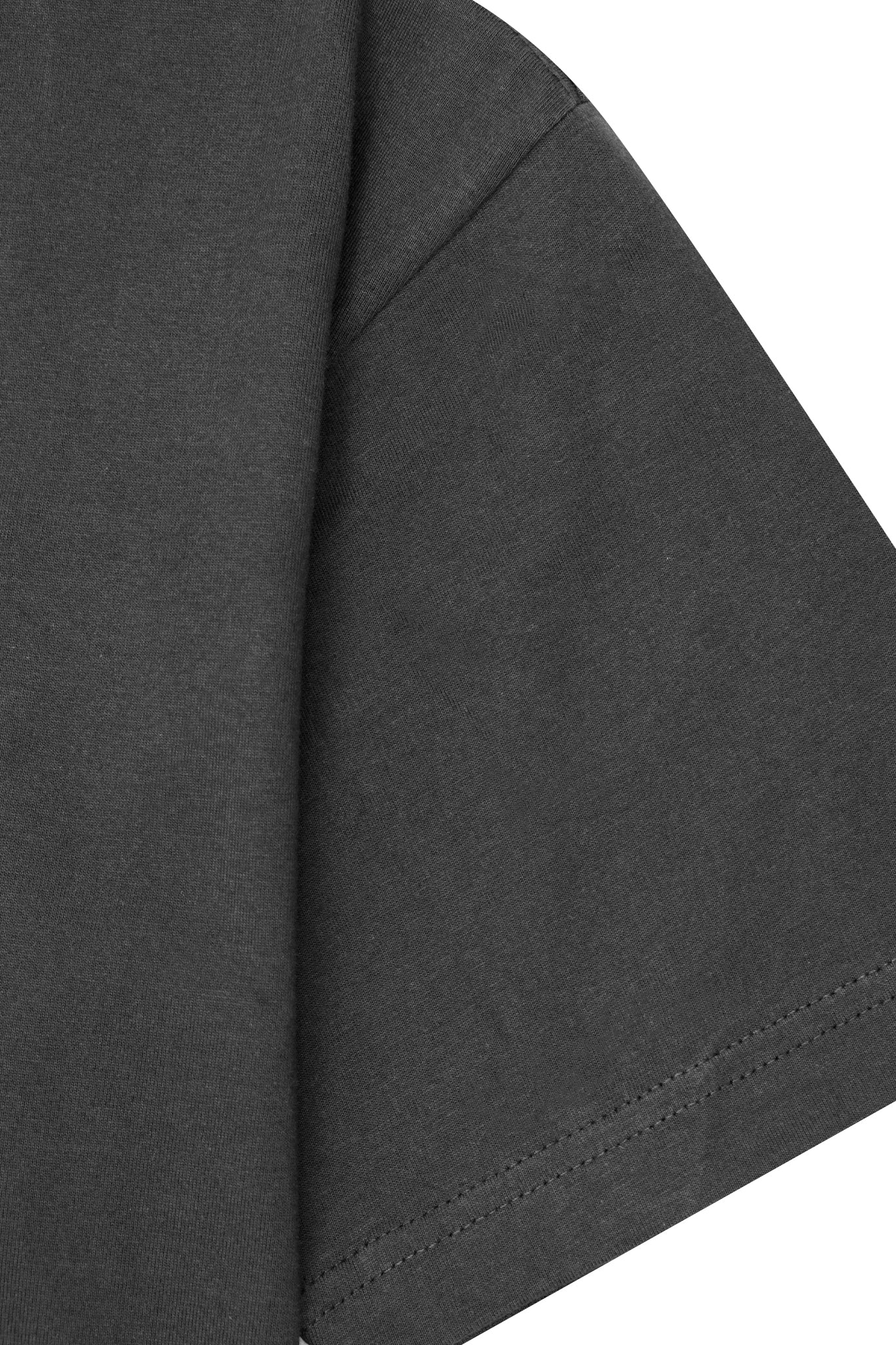 BOX TEE IN CHARCOAL GREY