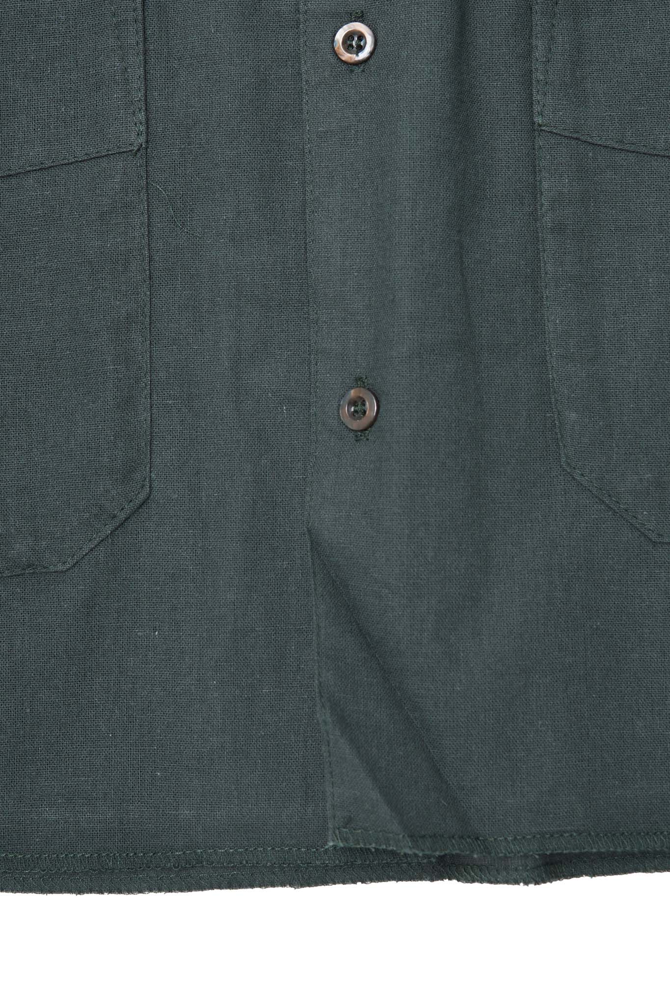 4 POCKET CUBAN SHIRT IN HUNTER GREEN