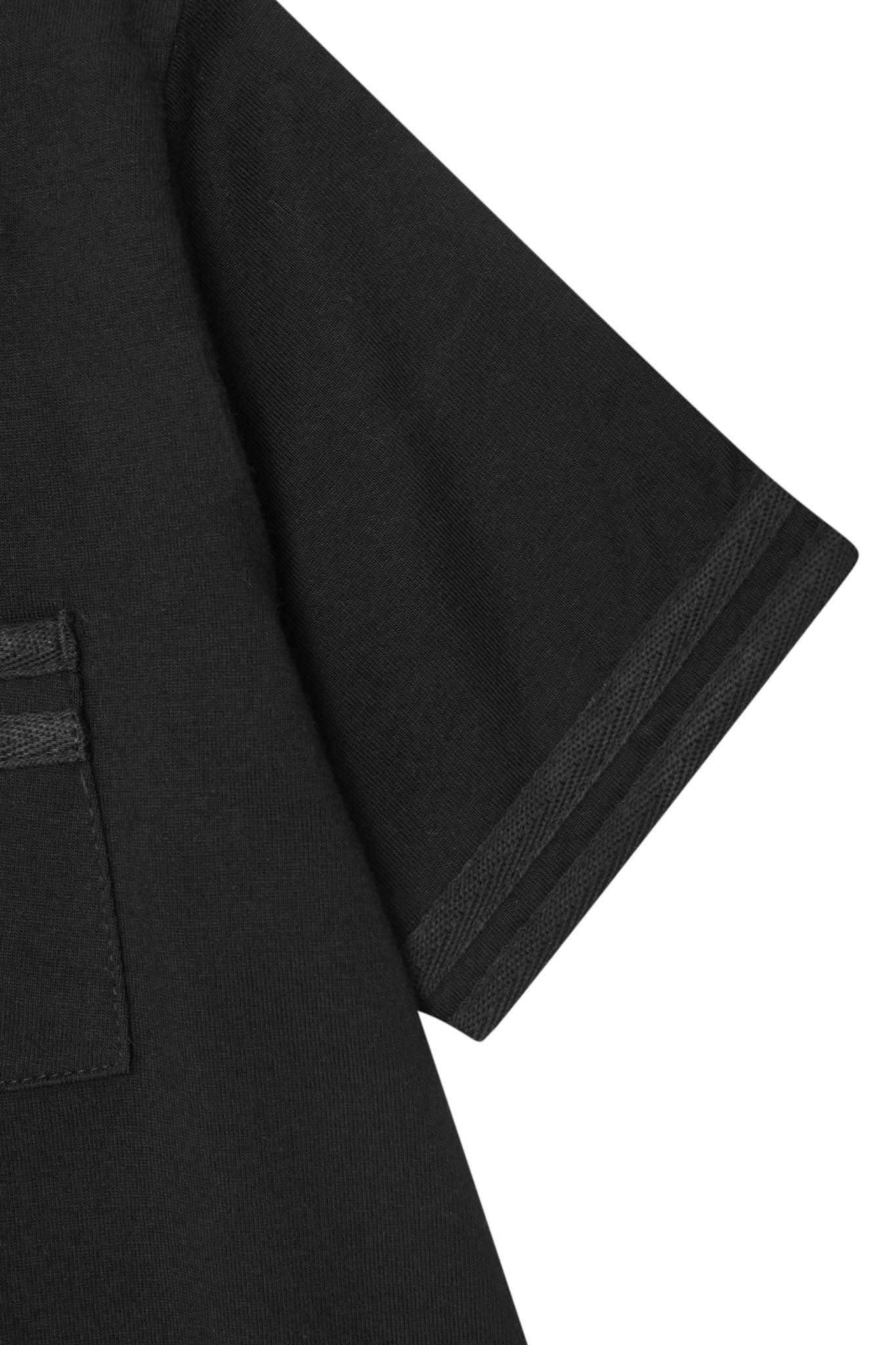 LITTLE HUMAN™ STRIPED POCKET DRESS IN ANTHRACITE