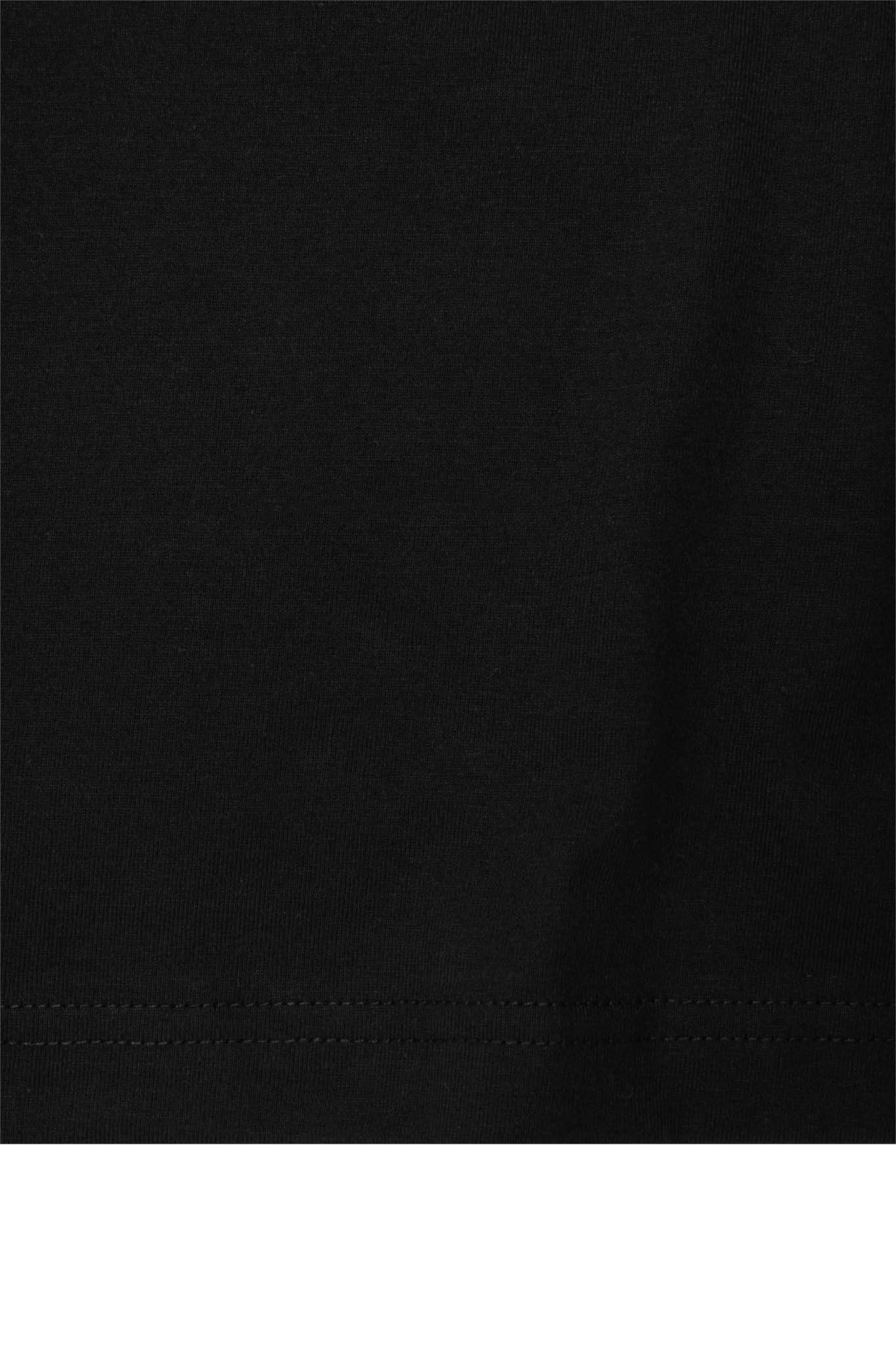 MOCK NECK TEE IN ANTHRACITE