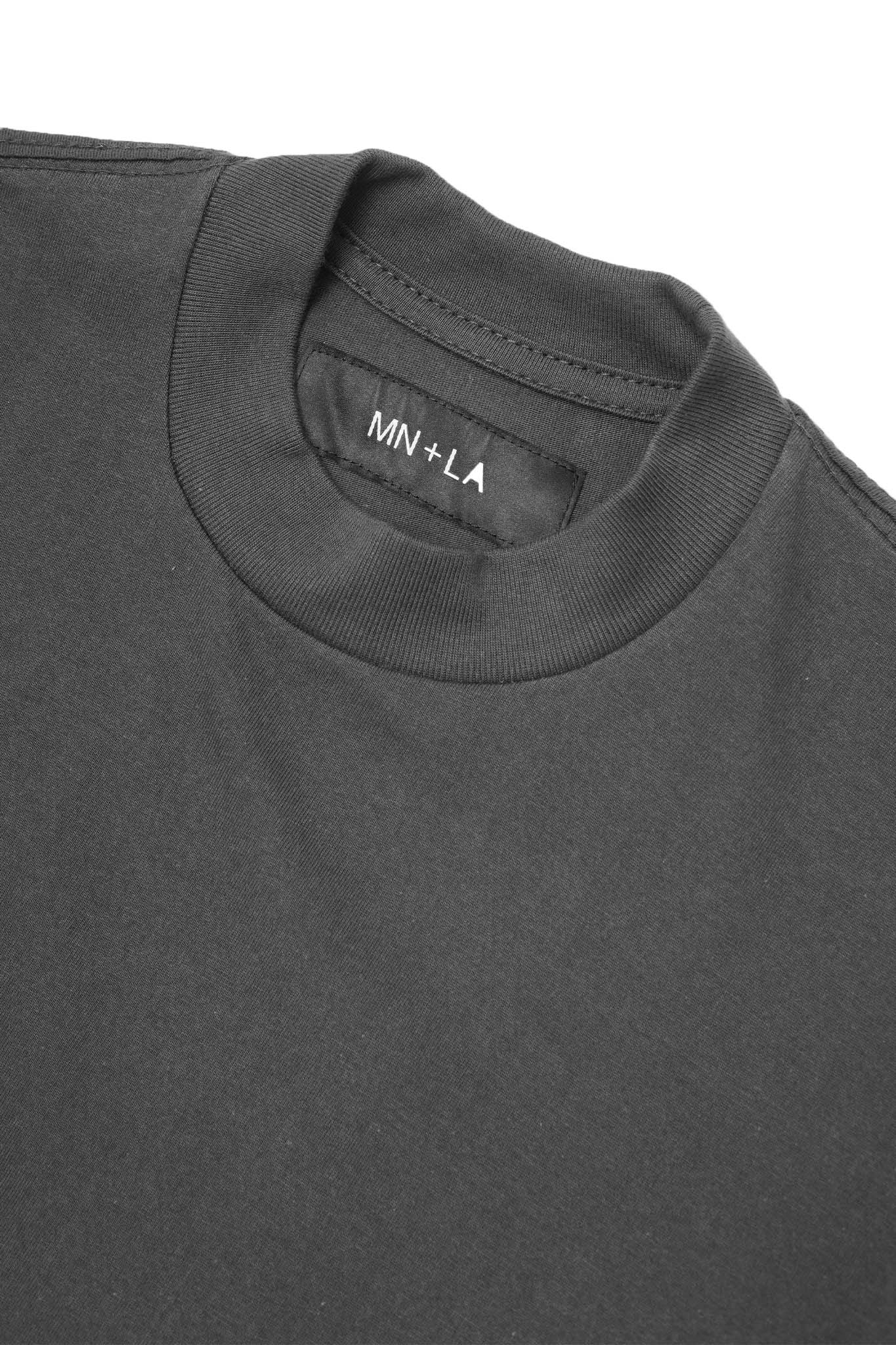 CHOP CHOP TEE IN CHARCOAL GREY