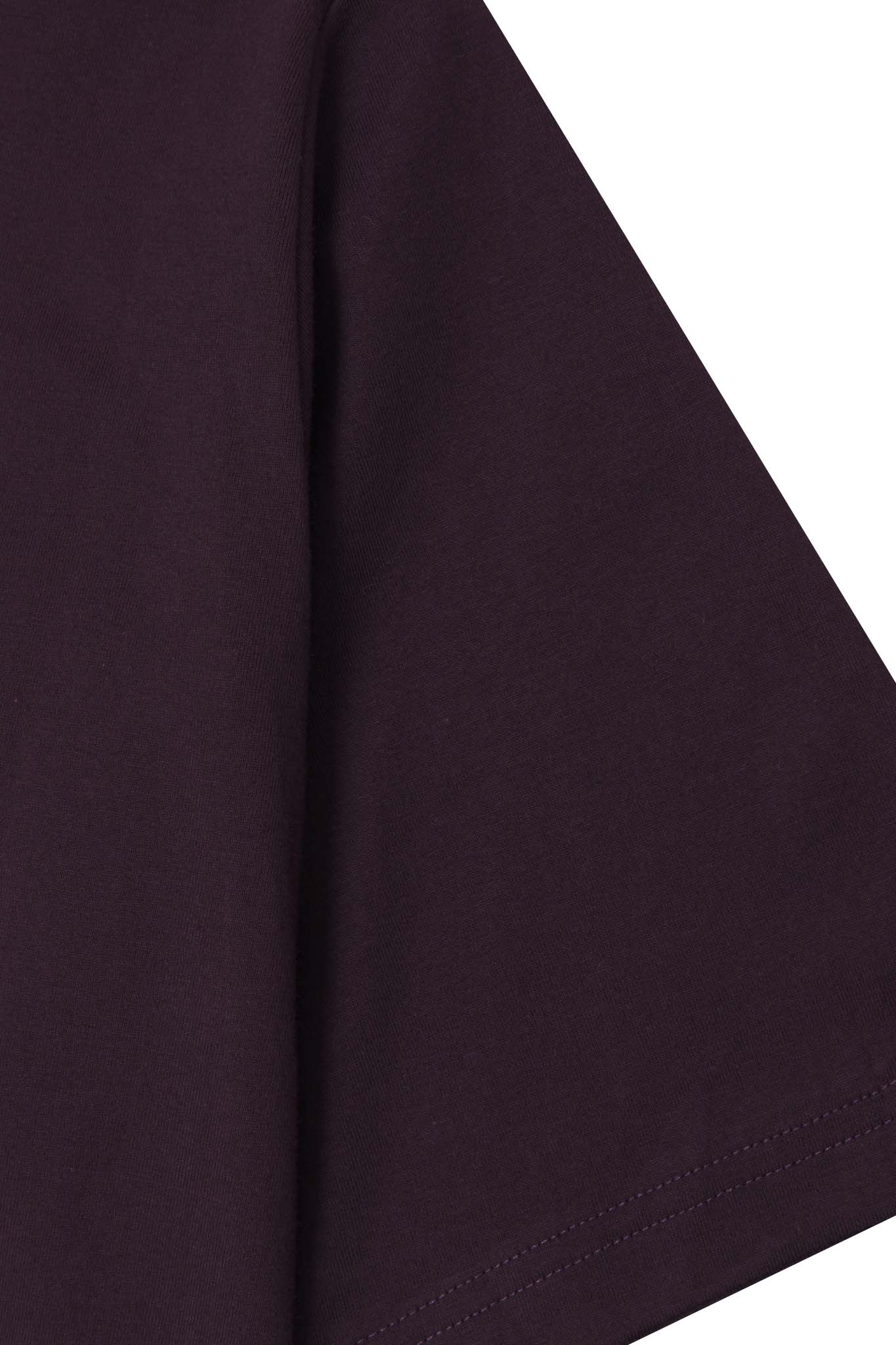 MOCK NECK TEE IN SHADOW PURPLE