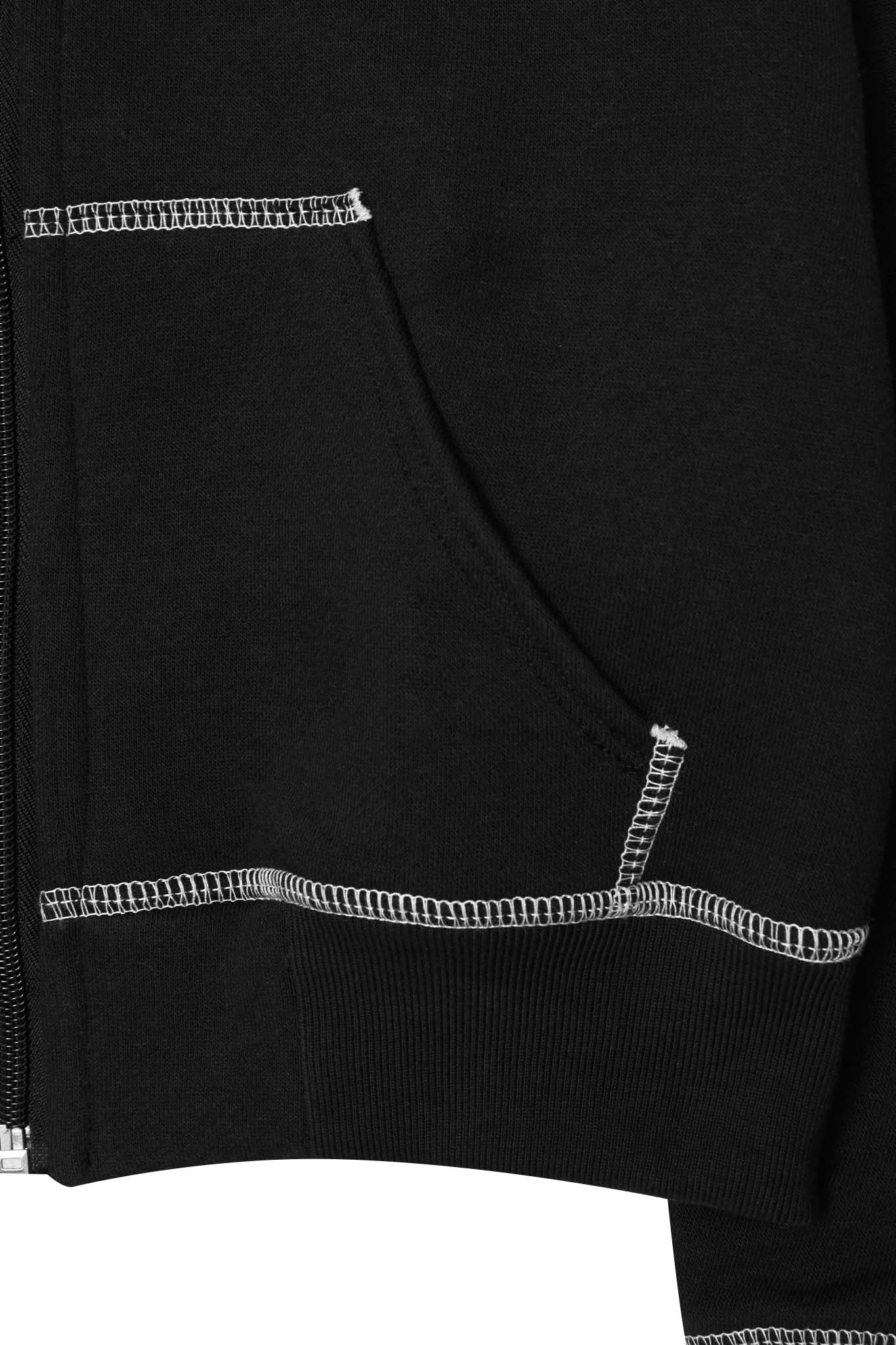 LITTLE HUMAN™ ZIP HOODIE IN ANTHRACITE