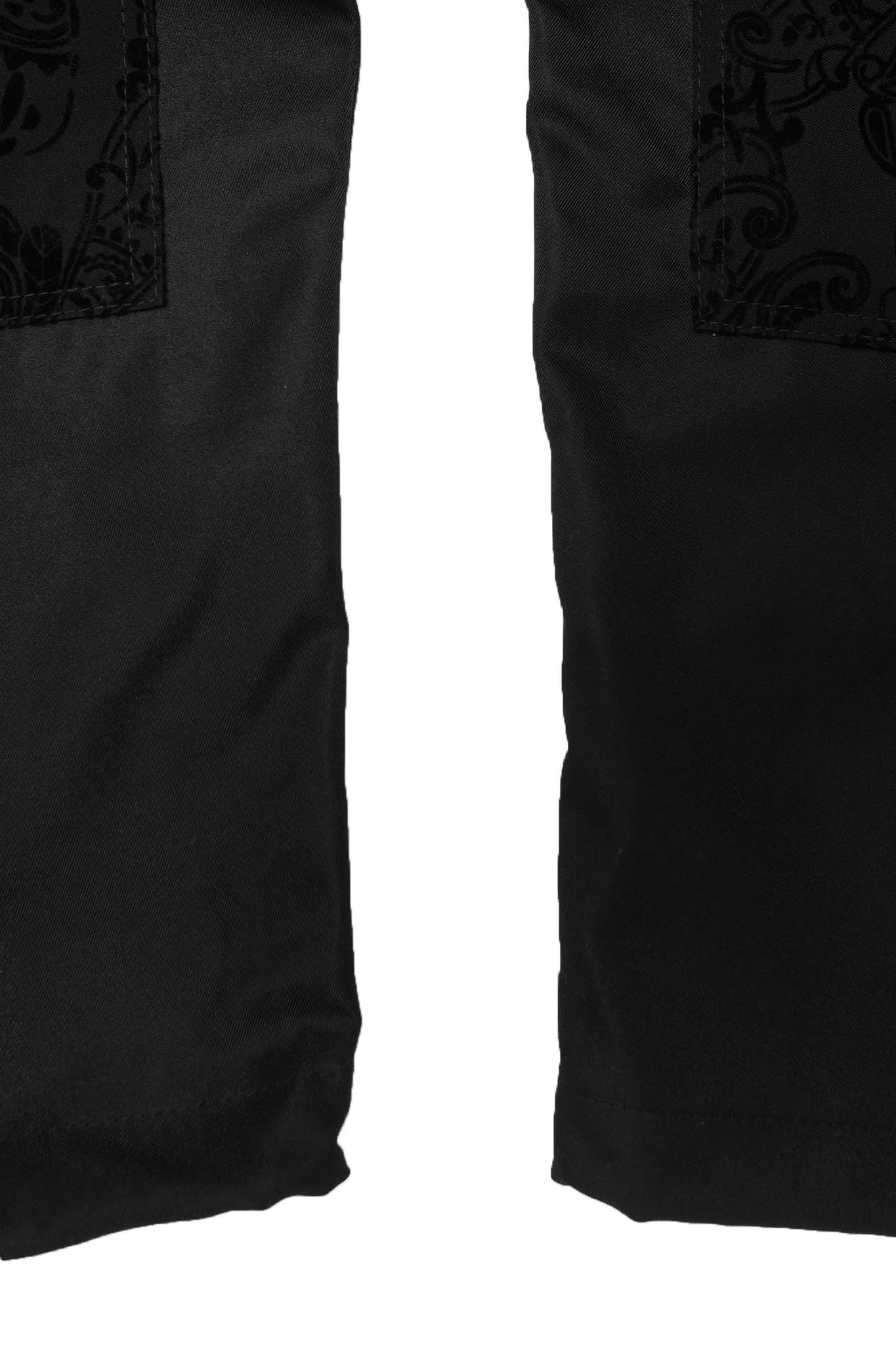 M+ DOUBLE KNEE PHAT PANTS IN NECRO