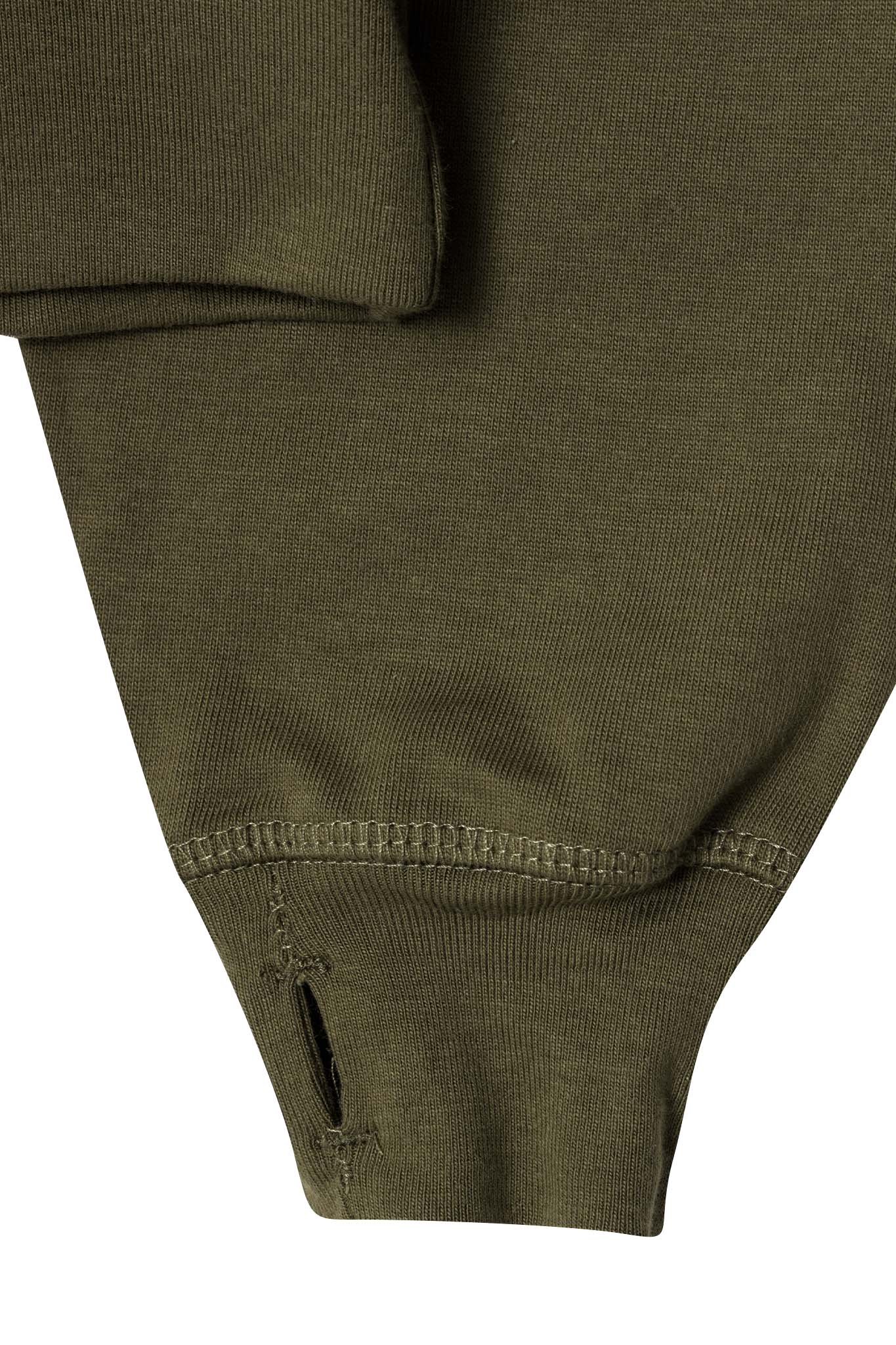 M'$ PAISLEY PATCHWORK MILITIA HOODIE IN OLIVE
