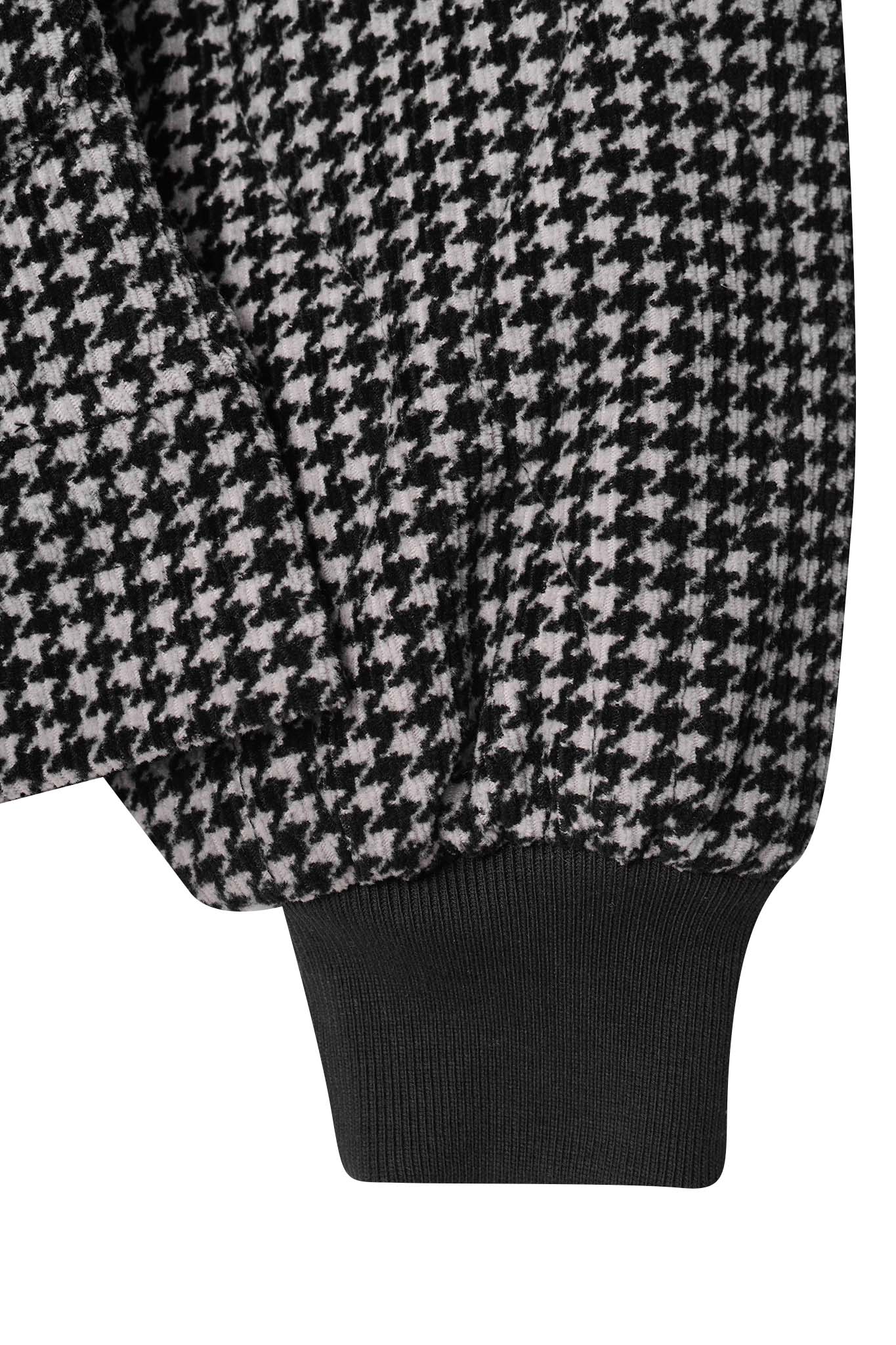 "FLOW" BOMBER JACKET IN HOUNDSTOOTH
